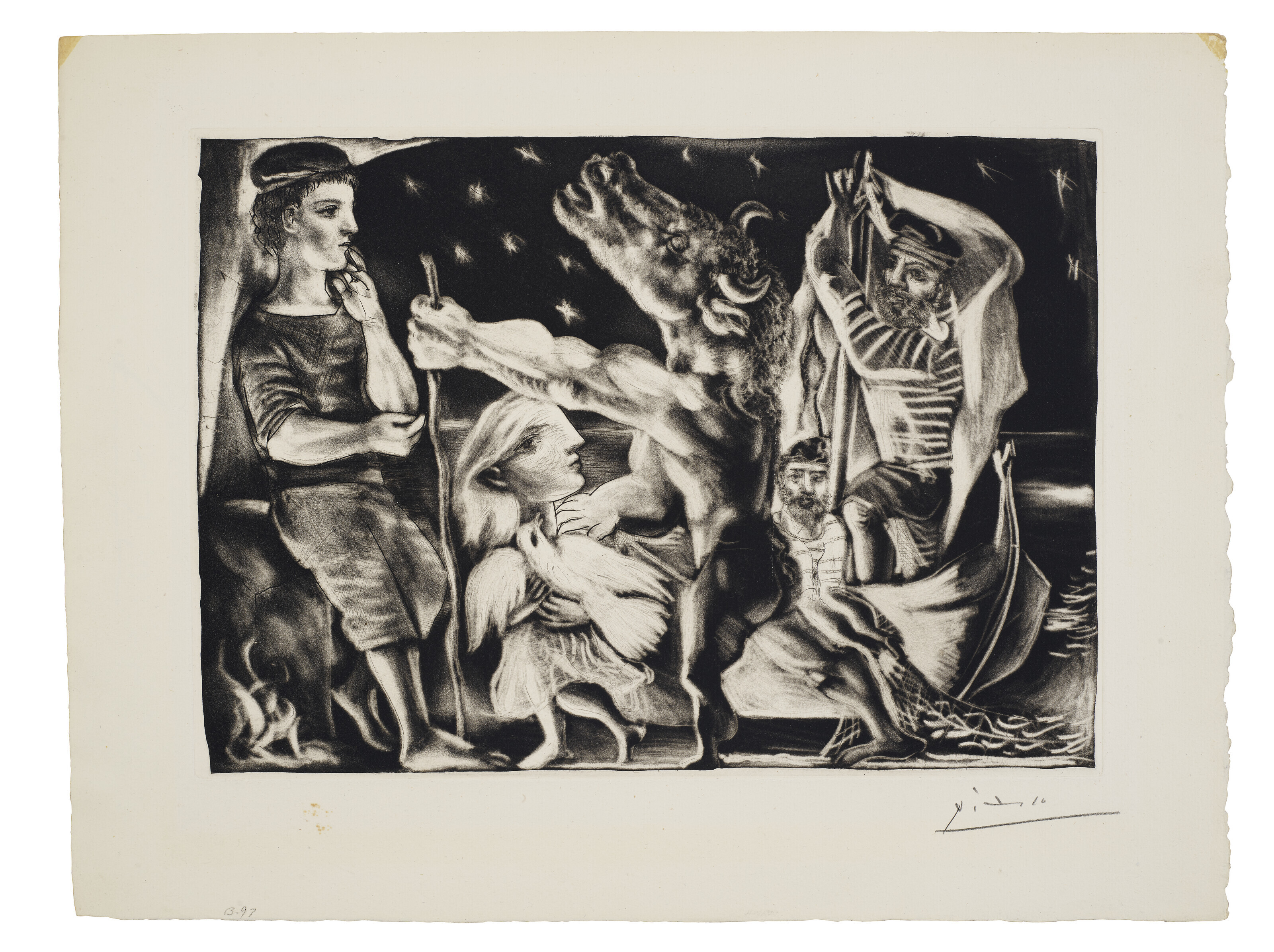 Pablo Picasso — Минотавр - путеводитель по ночной жизни, из "Люкса Воллара", изображение 2