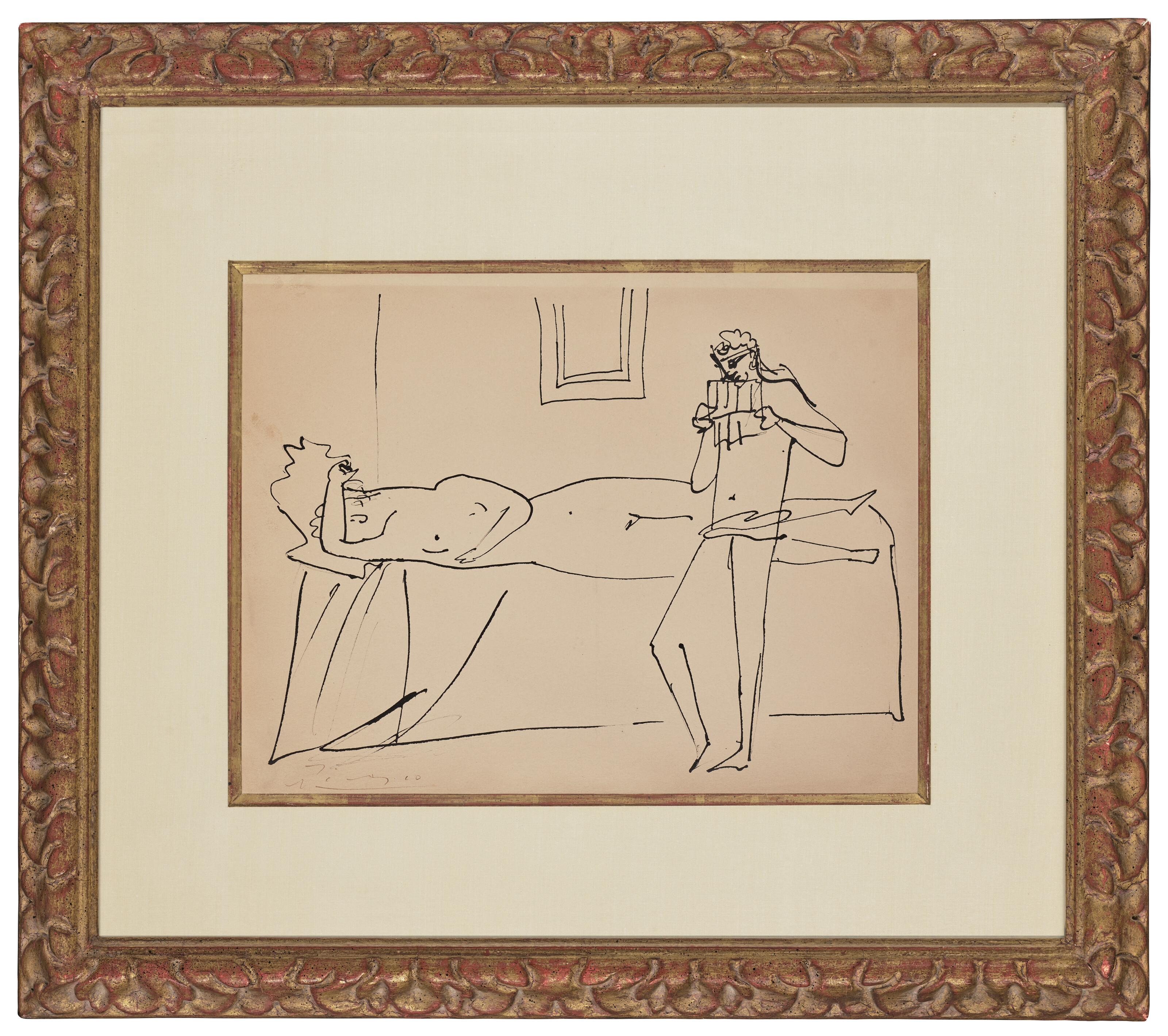 Pablo Picasso — Новая любовь женщины и мужчина, танцующий на флейте со сковороды, изображение 4