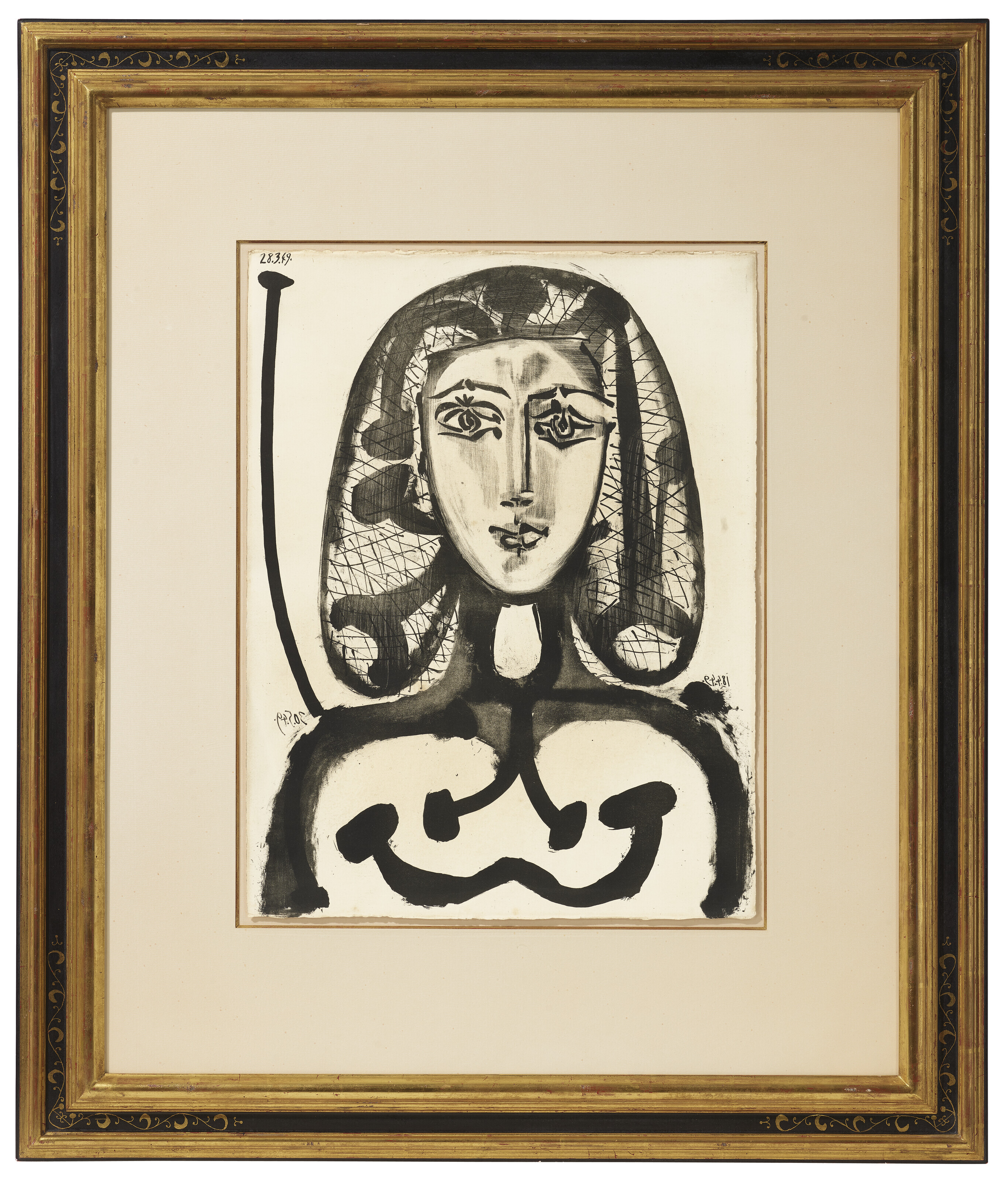 Pablo Picasso — По-женски, по-домашнему (Женщина в черном платье), изображение 2