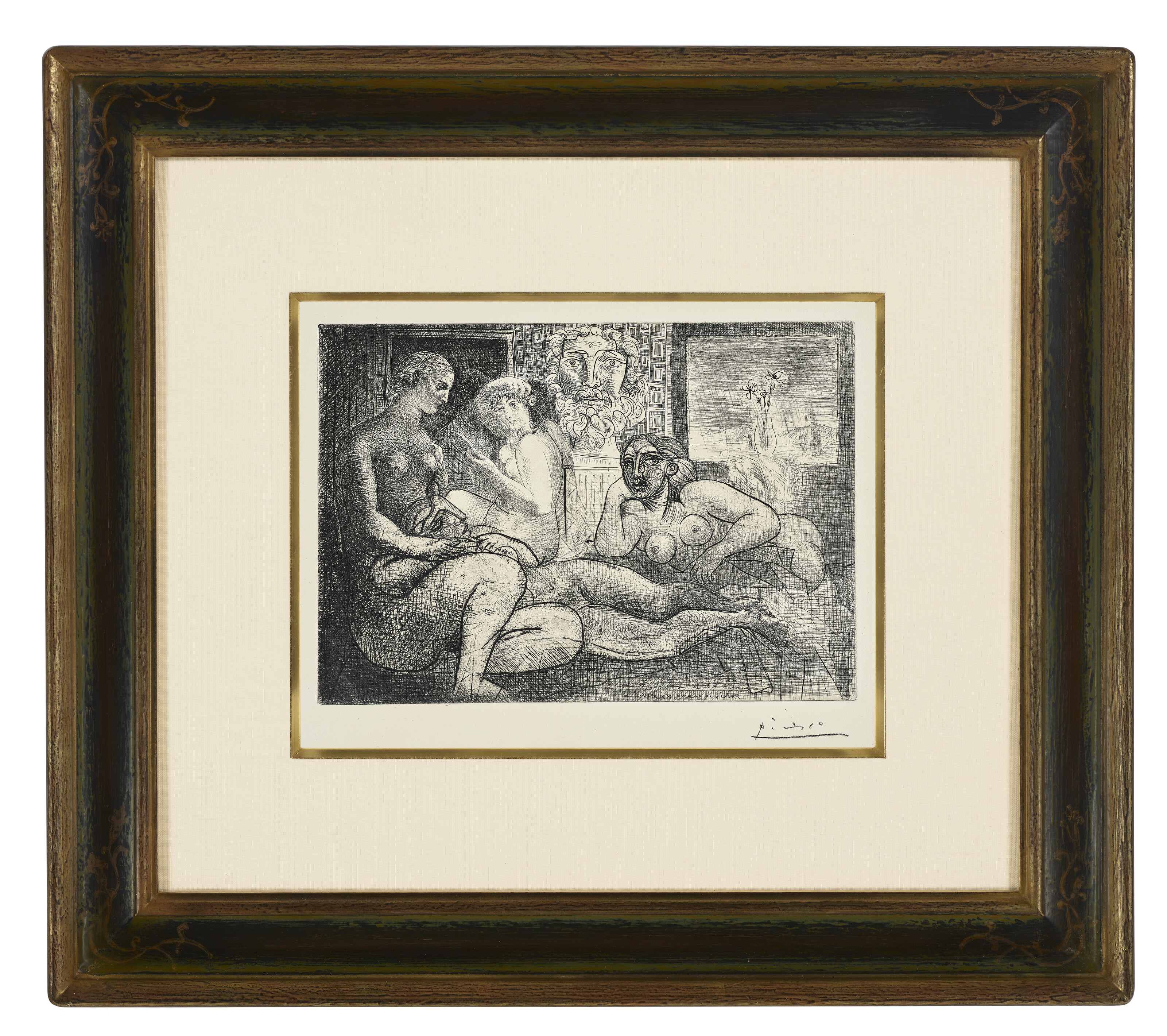 Pablo Picasso — "Четыре новые женщины и их скульптура наедине" из "Сюиты Воллар", изображение 2