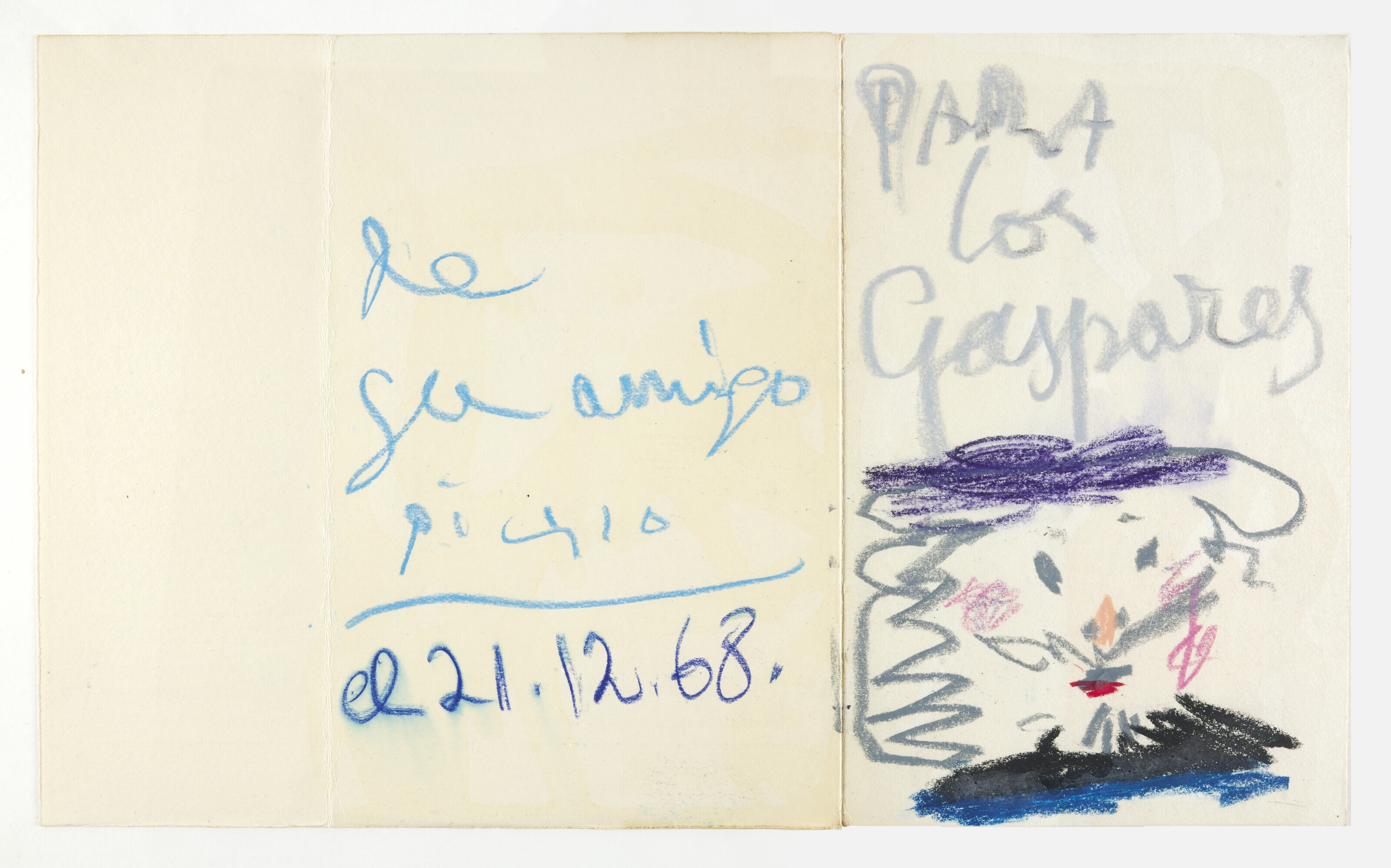 Pablo Picasso — Портрет усатого человека, изображение 2