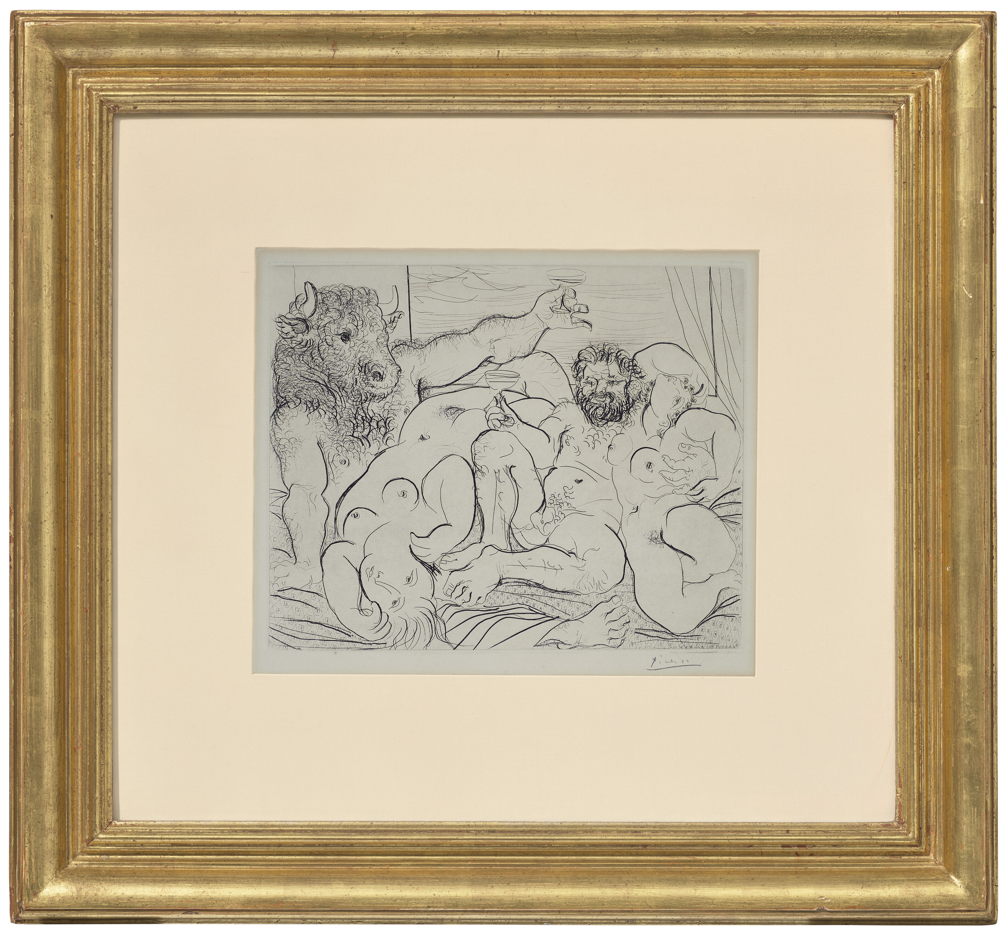 Pablo Picasso — Сцена "Вакханалия с минотавром" из "Сюиты Воллара", изображение 2