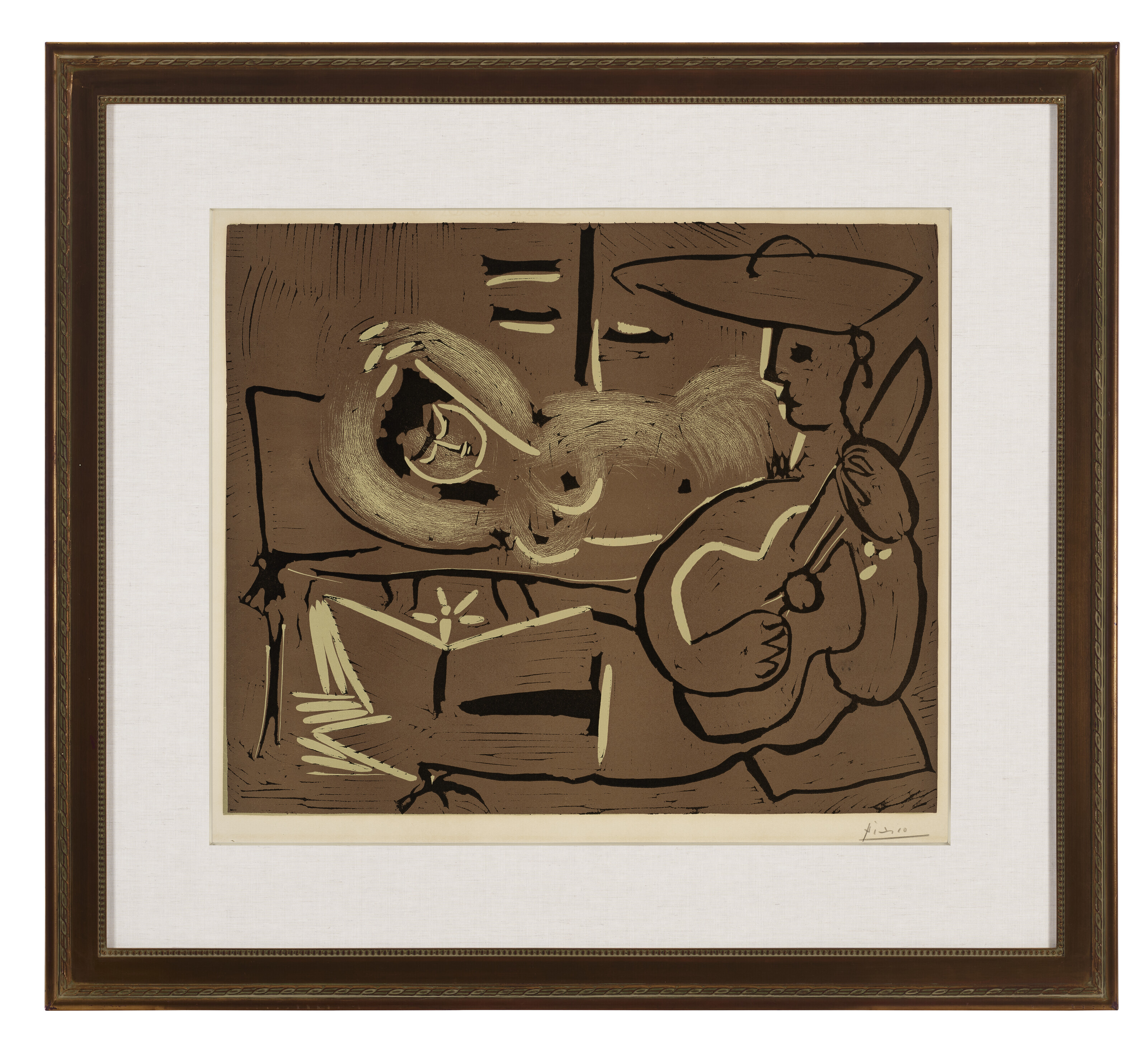 Pablo Picasso — Женщина-кушетка и гитаристка, изображение 2