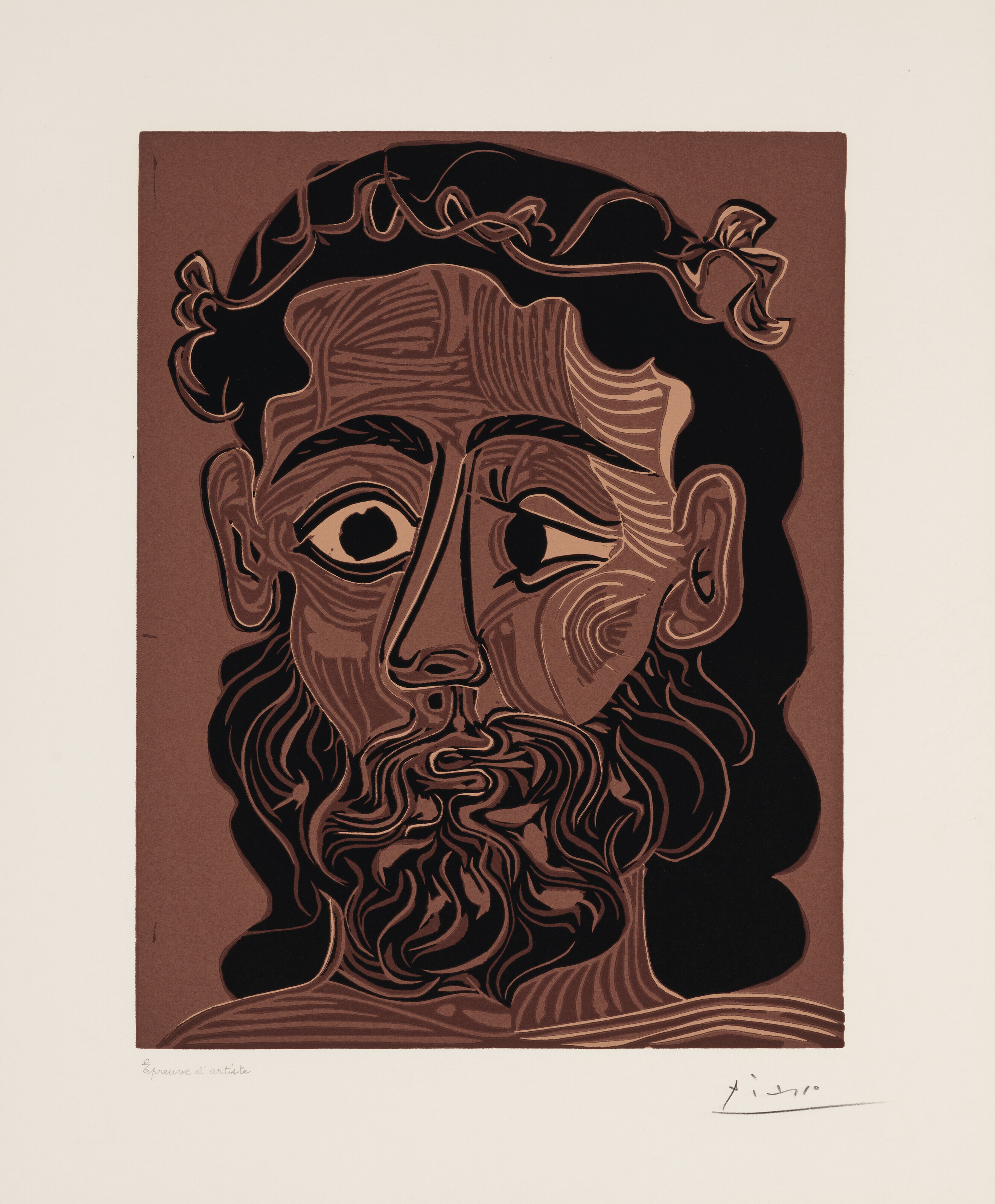 Pablo Picasso — Я люблю барбу, украшенный фельетонами из виньетки., изображение 4
