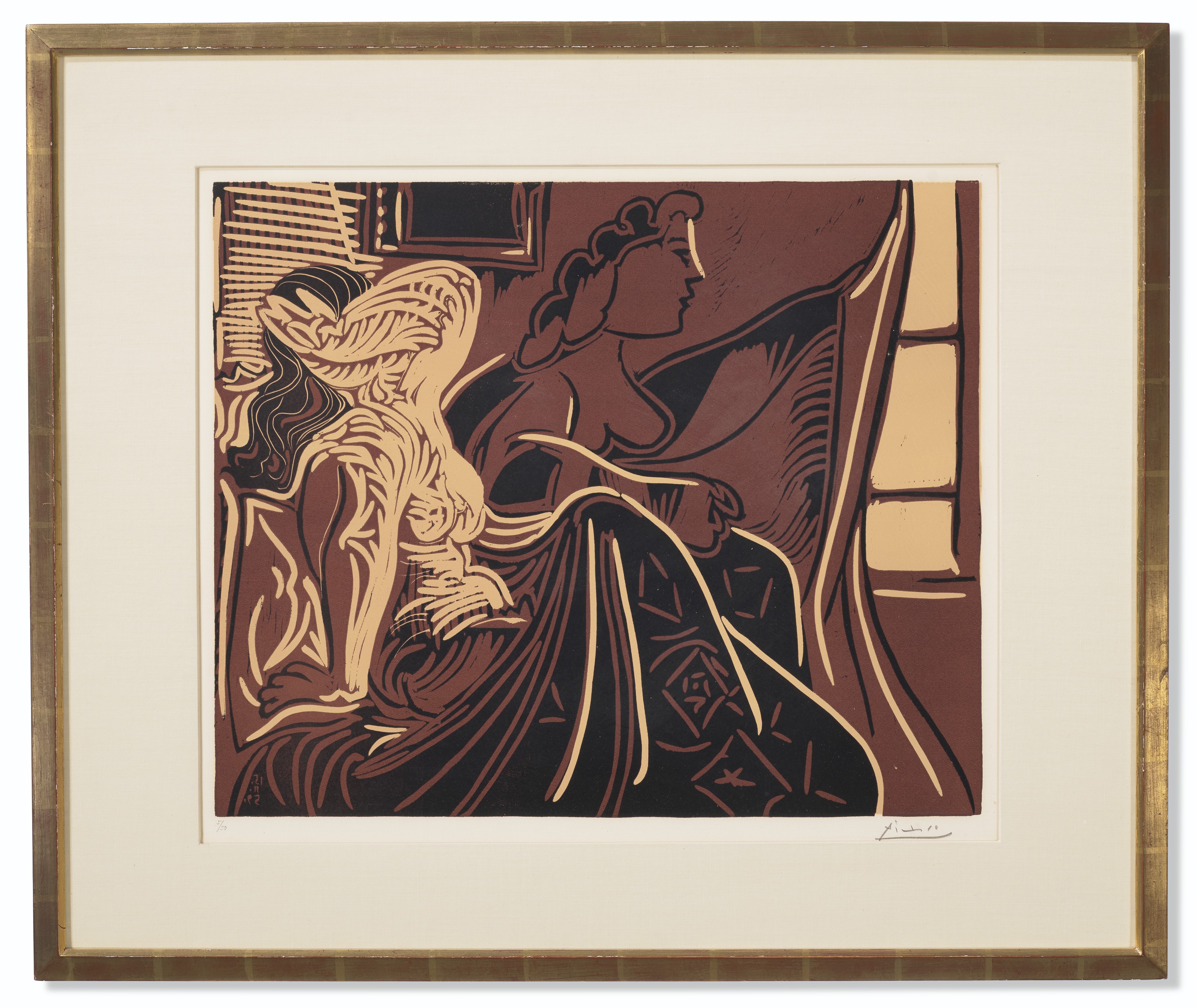 Pablo Picasso — Две женщины перед окном, изображение 2