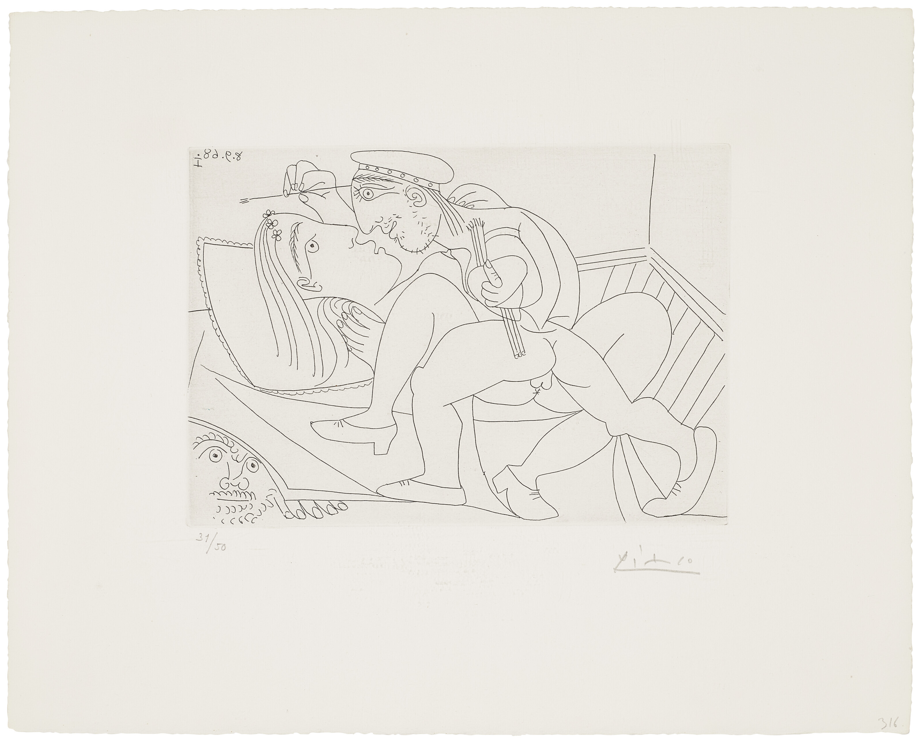 Pablo Picasso — Серия 347: три тарелки, изображение 3