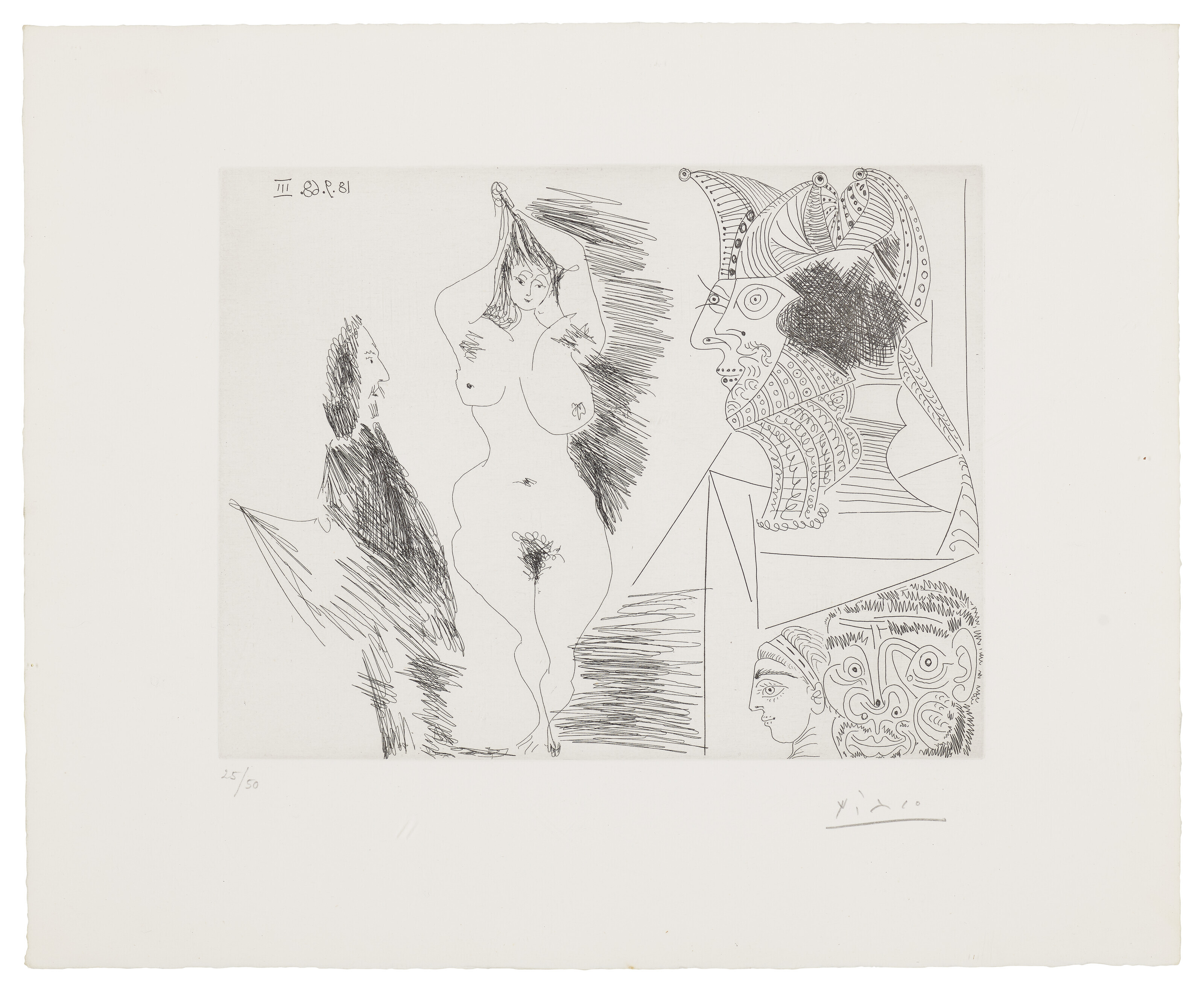 Pablo Picasso — Серия 347: три тарелки, изображение 4