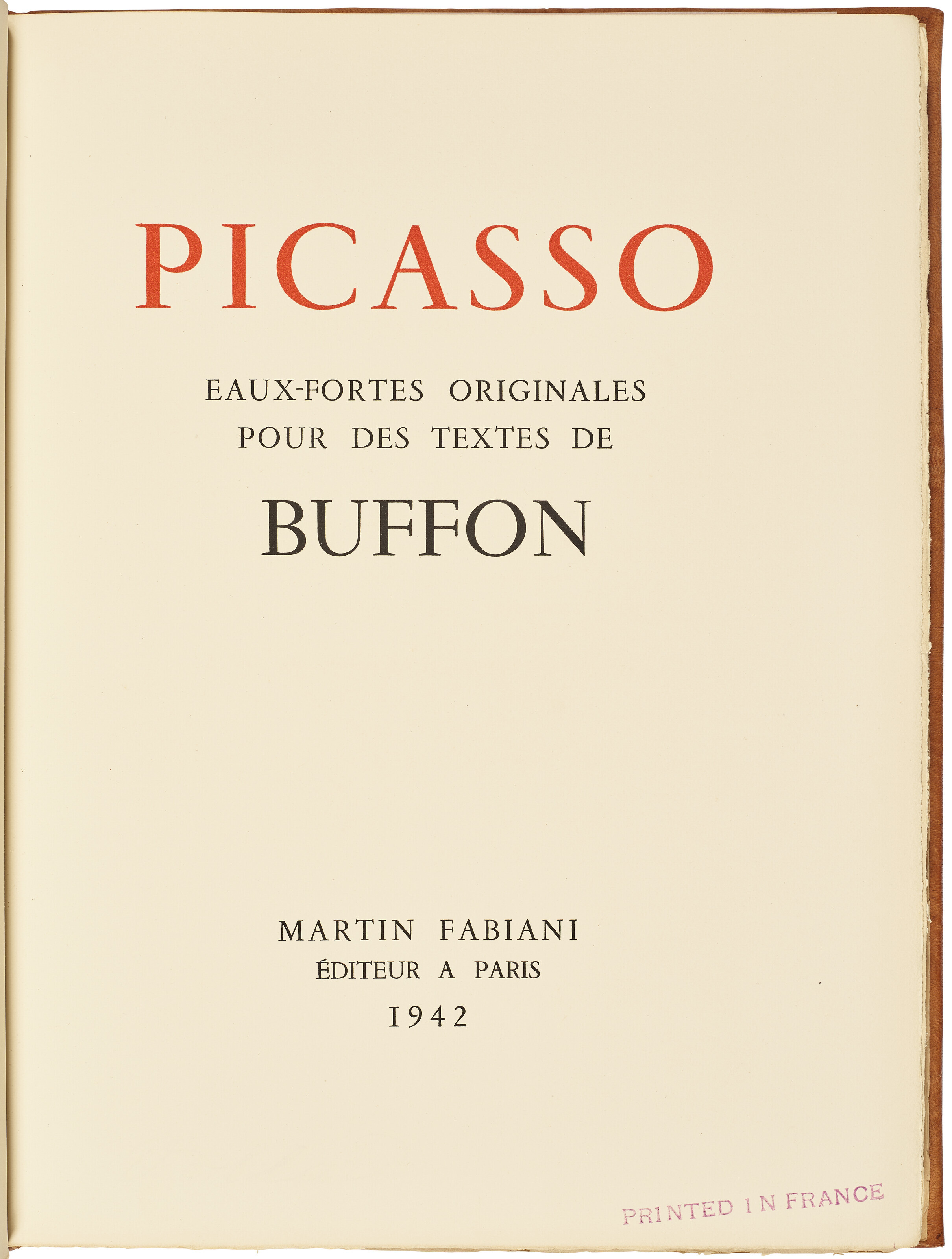 Pablo Picasso — Оригинальные коньячные спирты для текстов Буффона (Естественная история), изображение 9