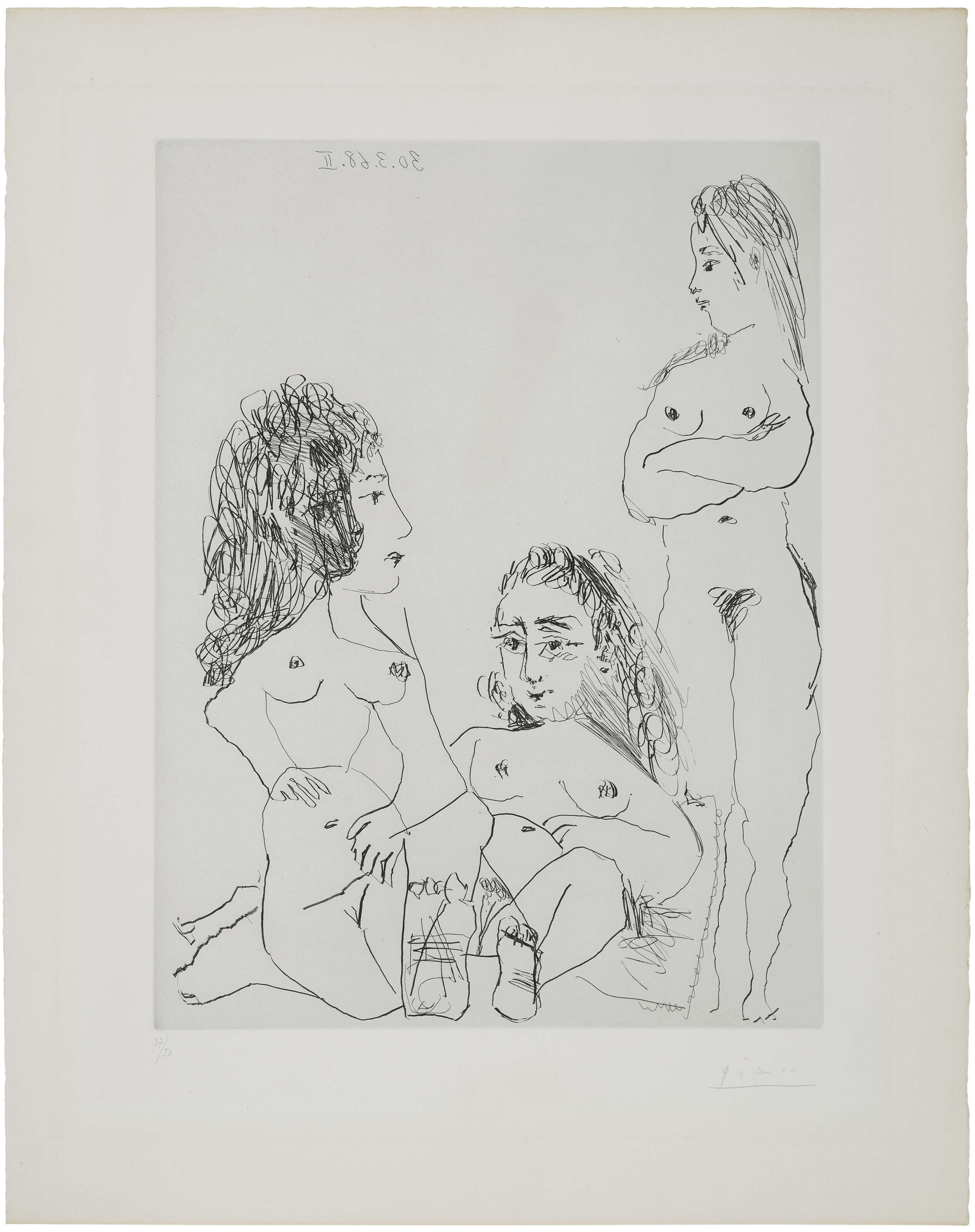Pablo Picasso — Ла Сери 347: три отпечатка, изображение 8