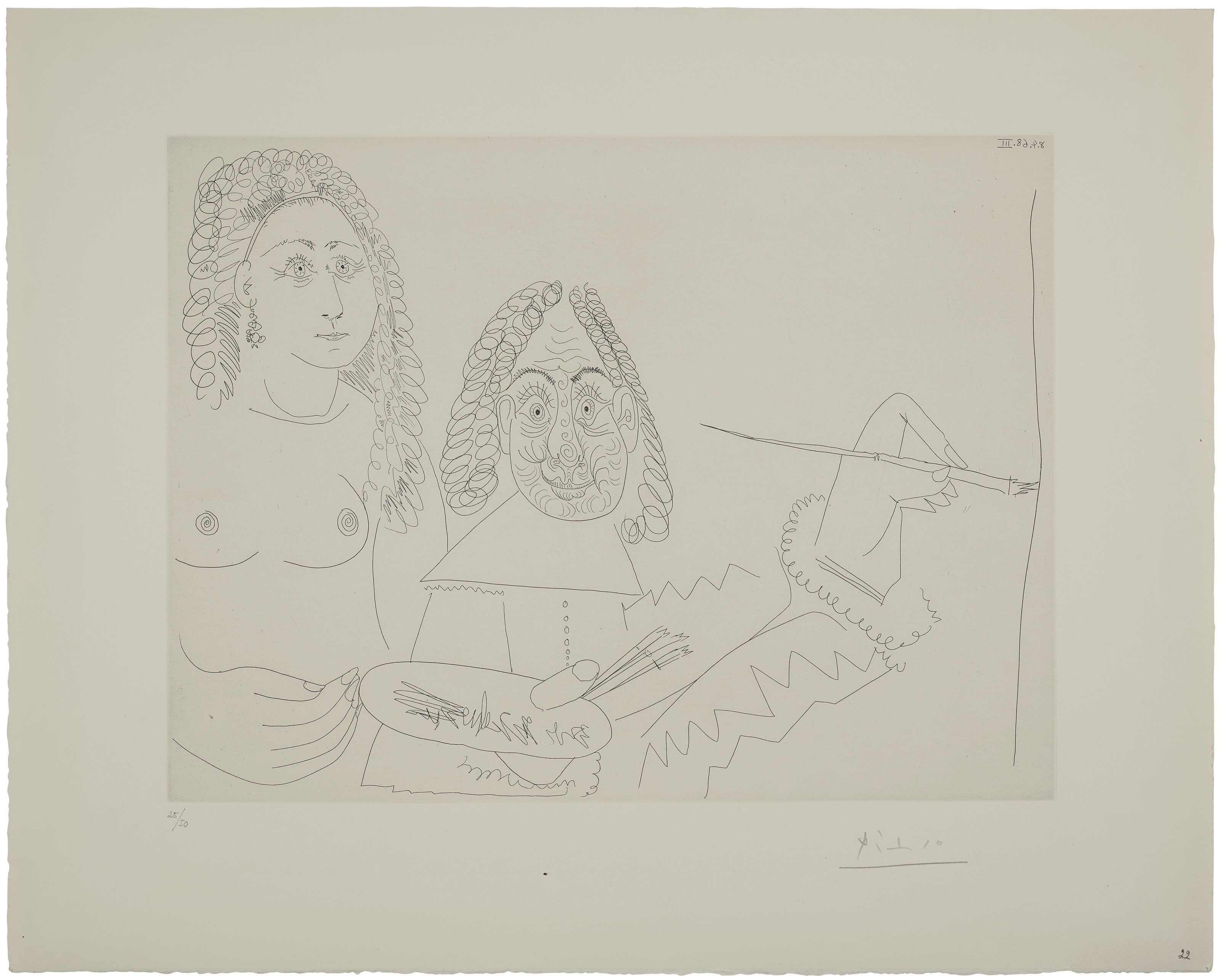 Pablo Picasso — Ла Сери 347: три отпечатка, изображение 9