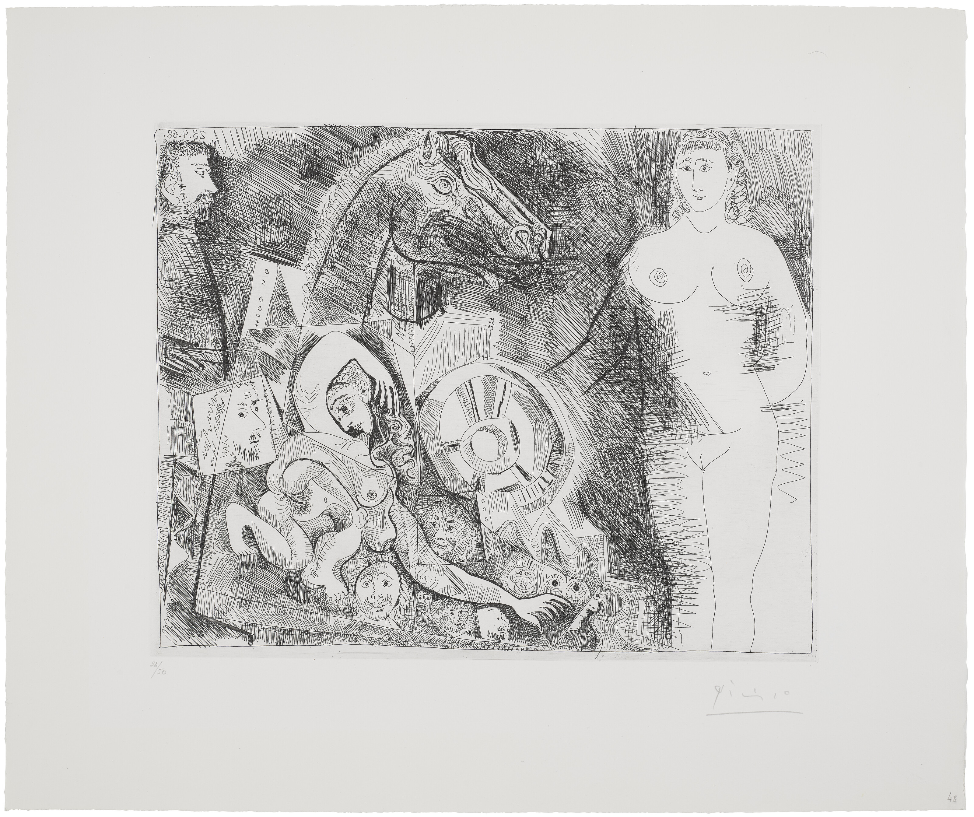 Pablo Picasso — Ла Сери 347: три отпечатка, изображение 10