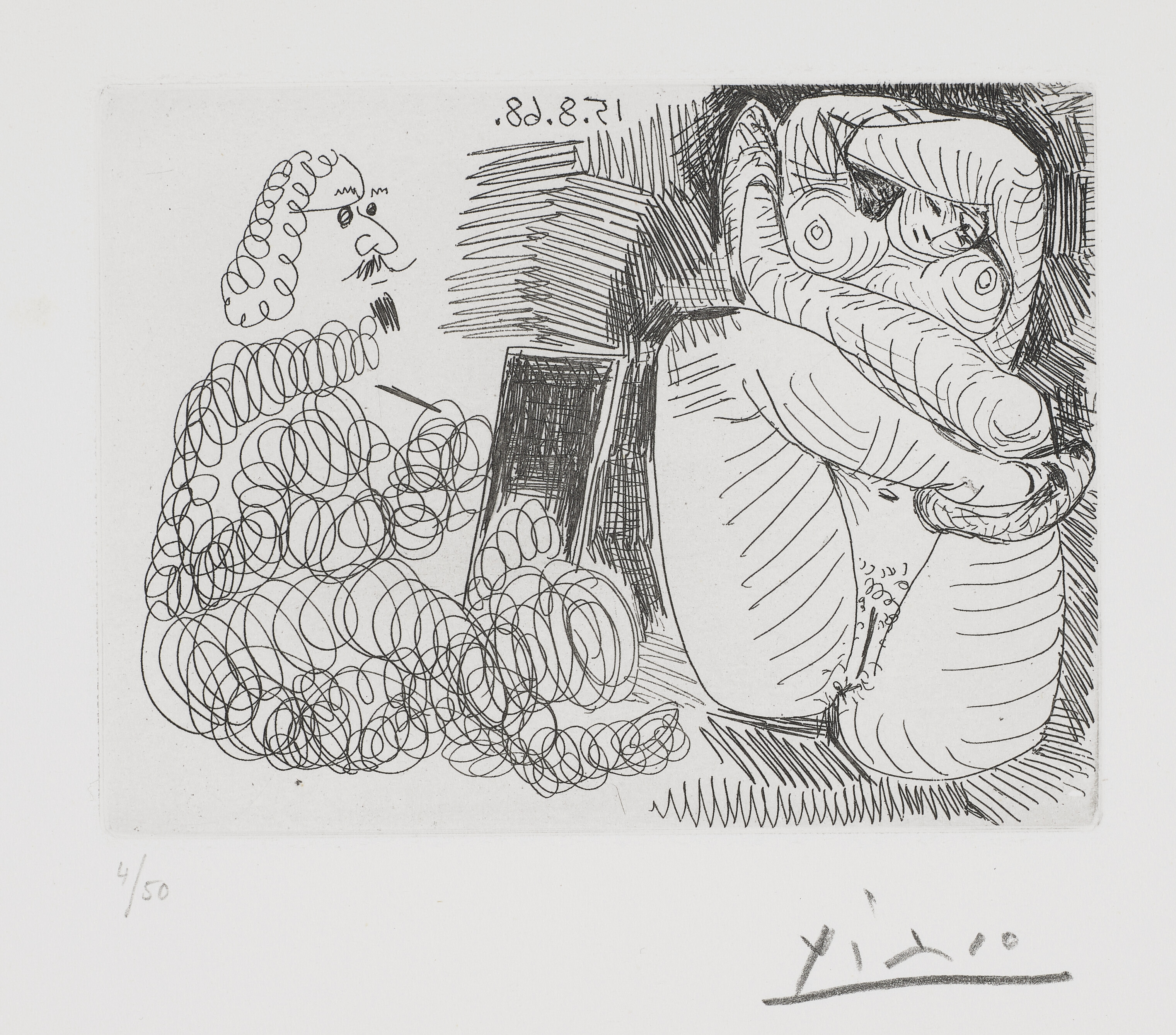 Pablo Picasso — Ла Сери 347: три отпечатка, изображение 3