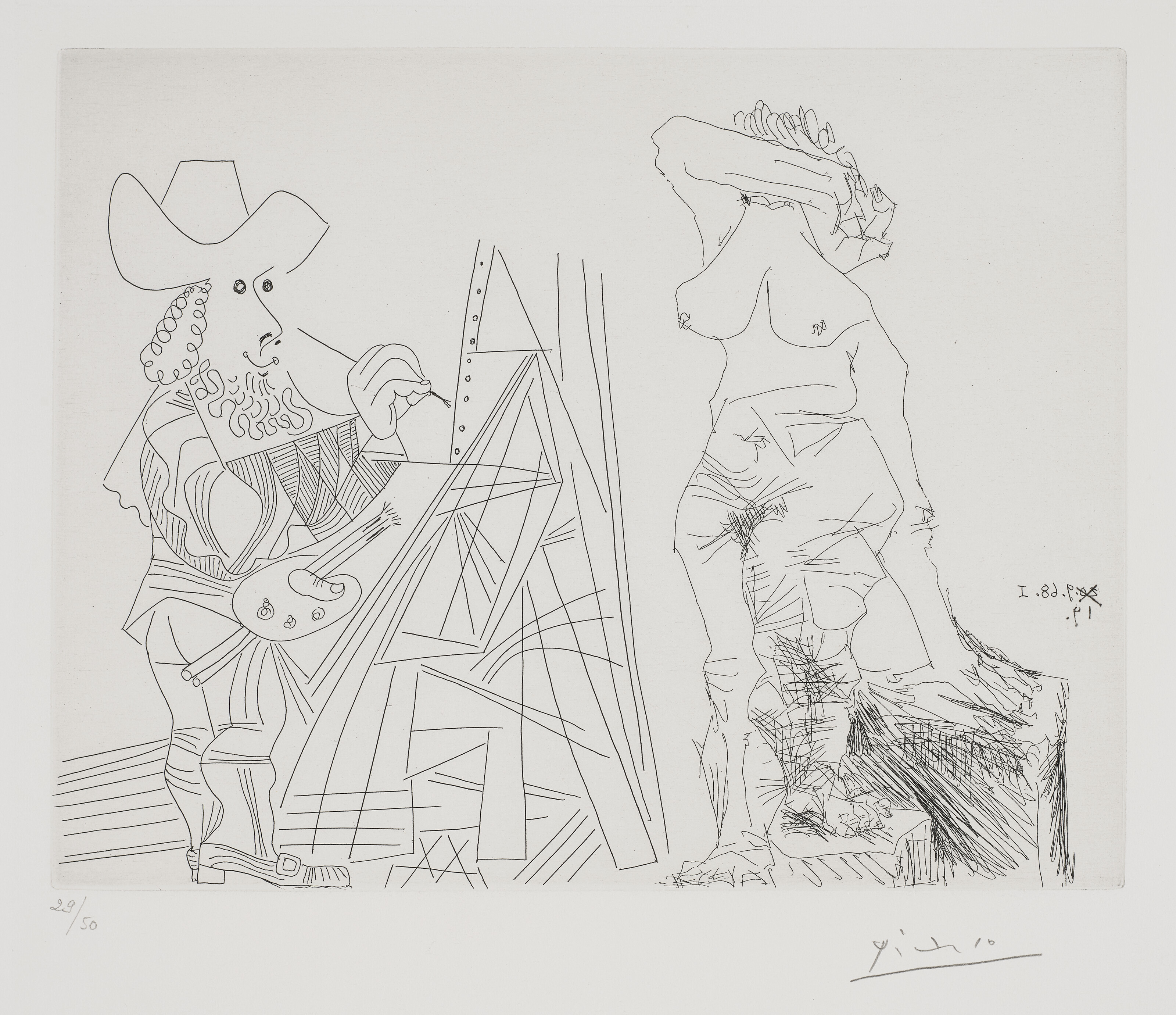 Pablo Picasso — Ла Сери 347: три отпечатка, изображение 4