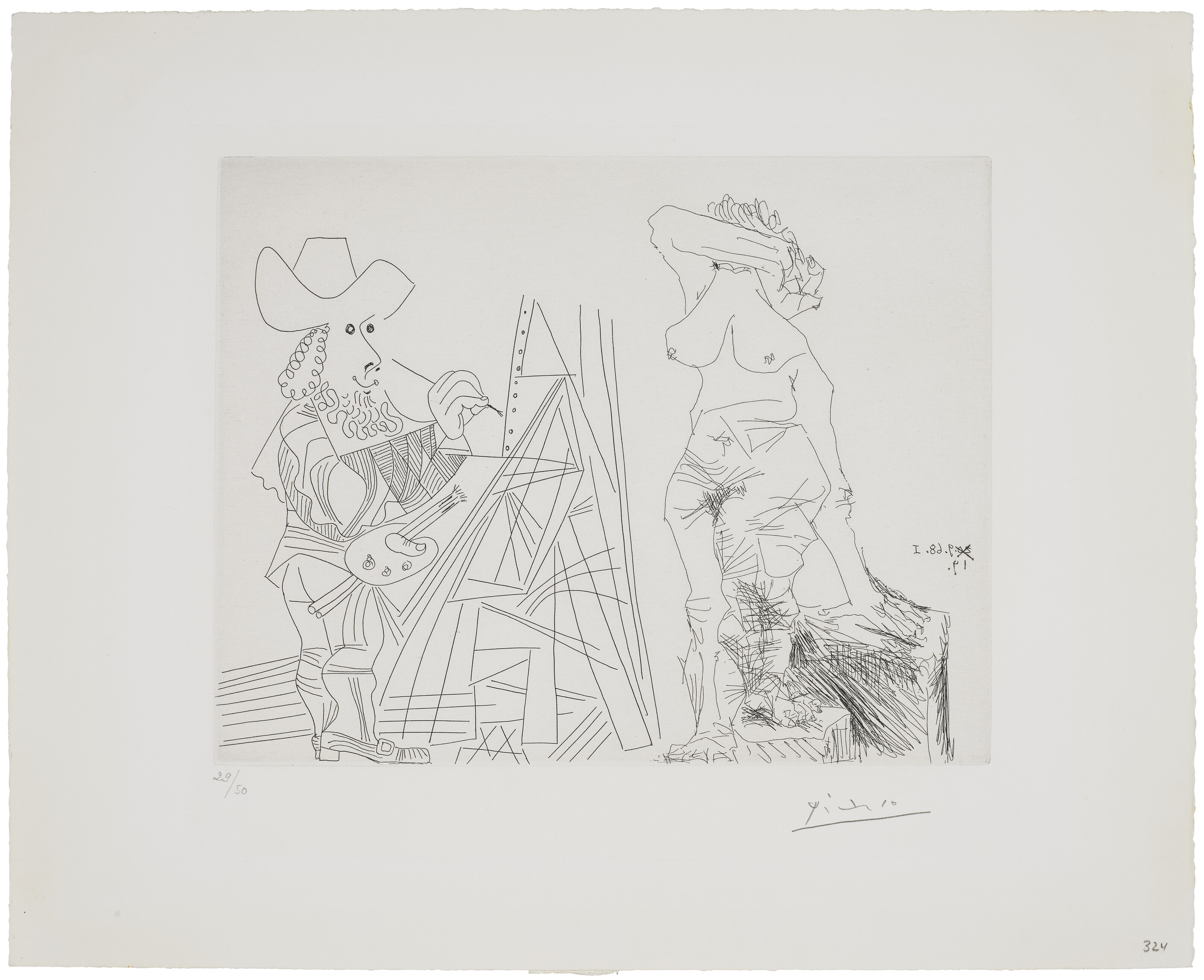 Pablo Picasso — Ла Сери 347: три отпечатка, изображение 10