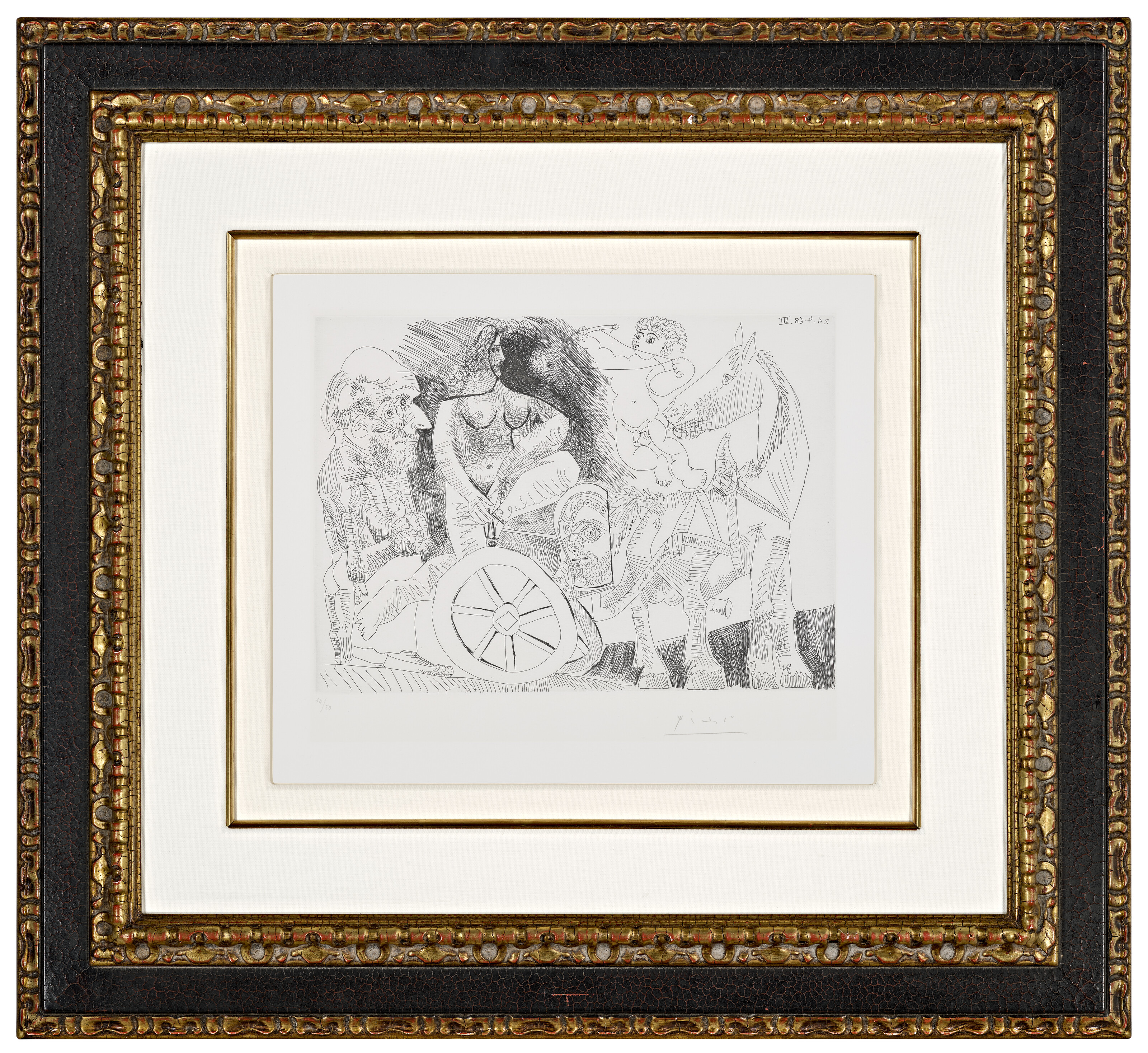 Pablo Picasso — Ла Сери 347: три отпечатка, изображение 5