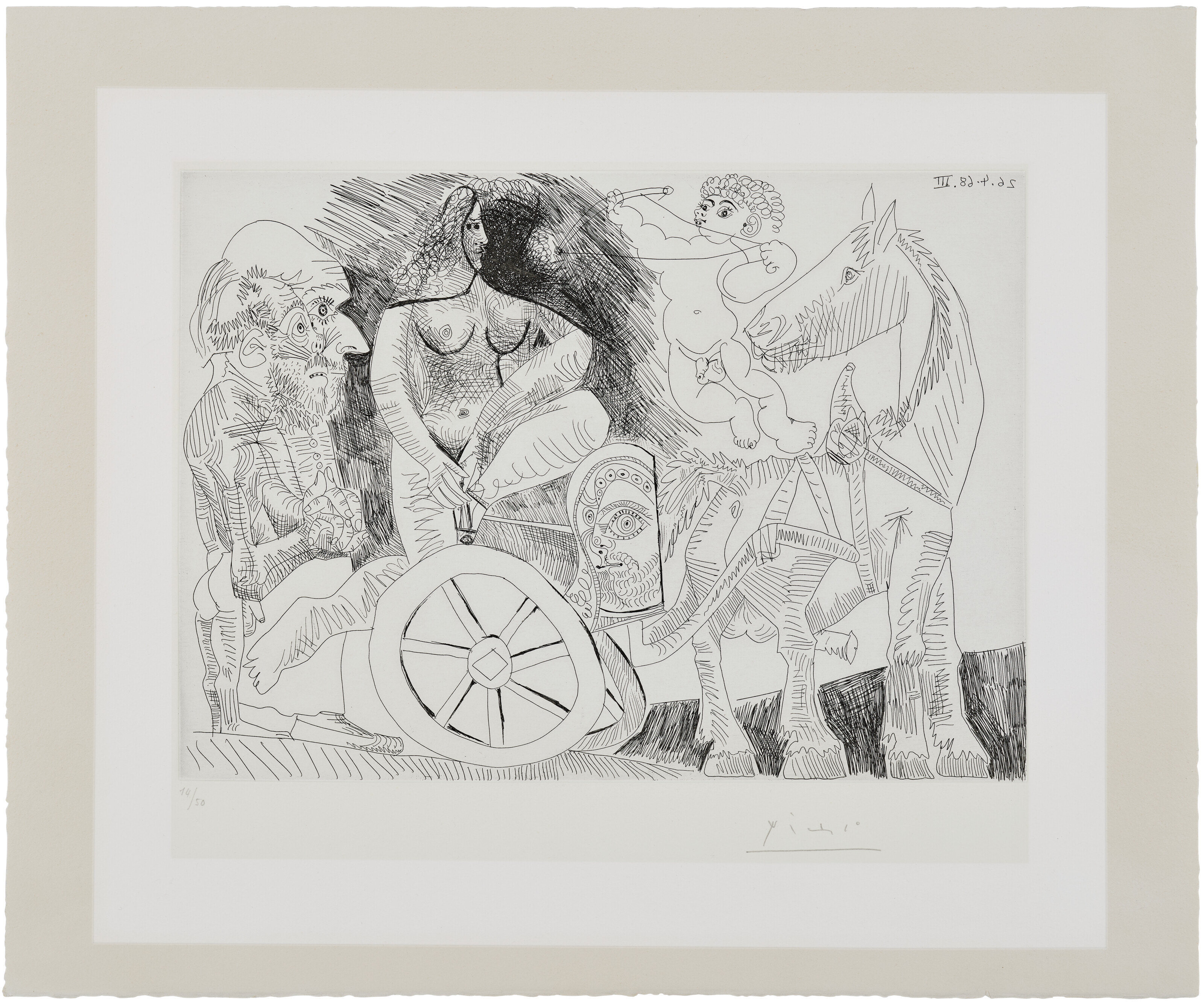 Pablo Picasso — Ла Сери 347: три отпечатка, изображение 8