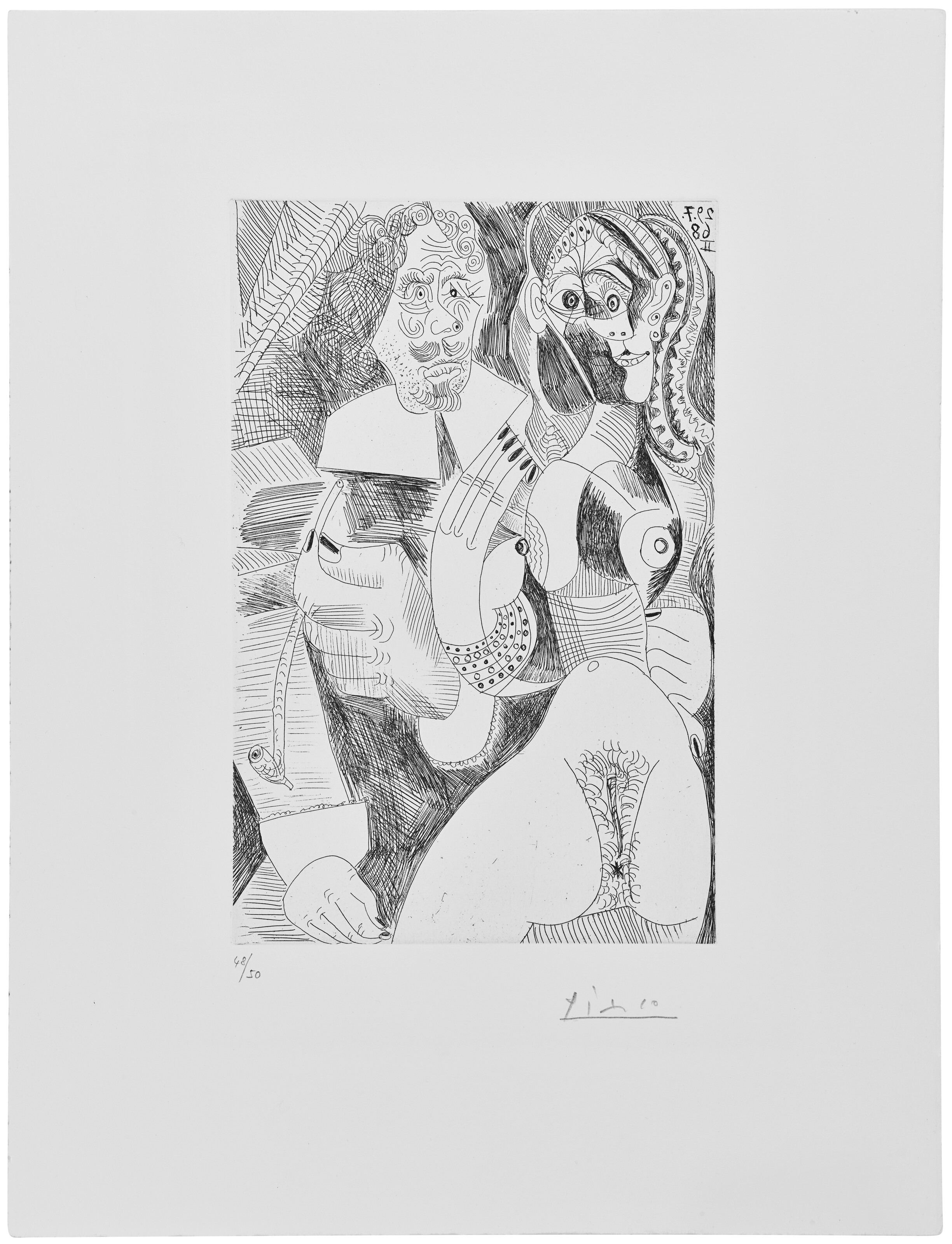 Pablo Picasso — Ла Сери 347: три отпечатка, изображение 9