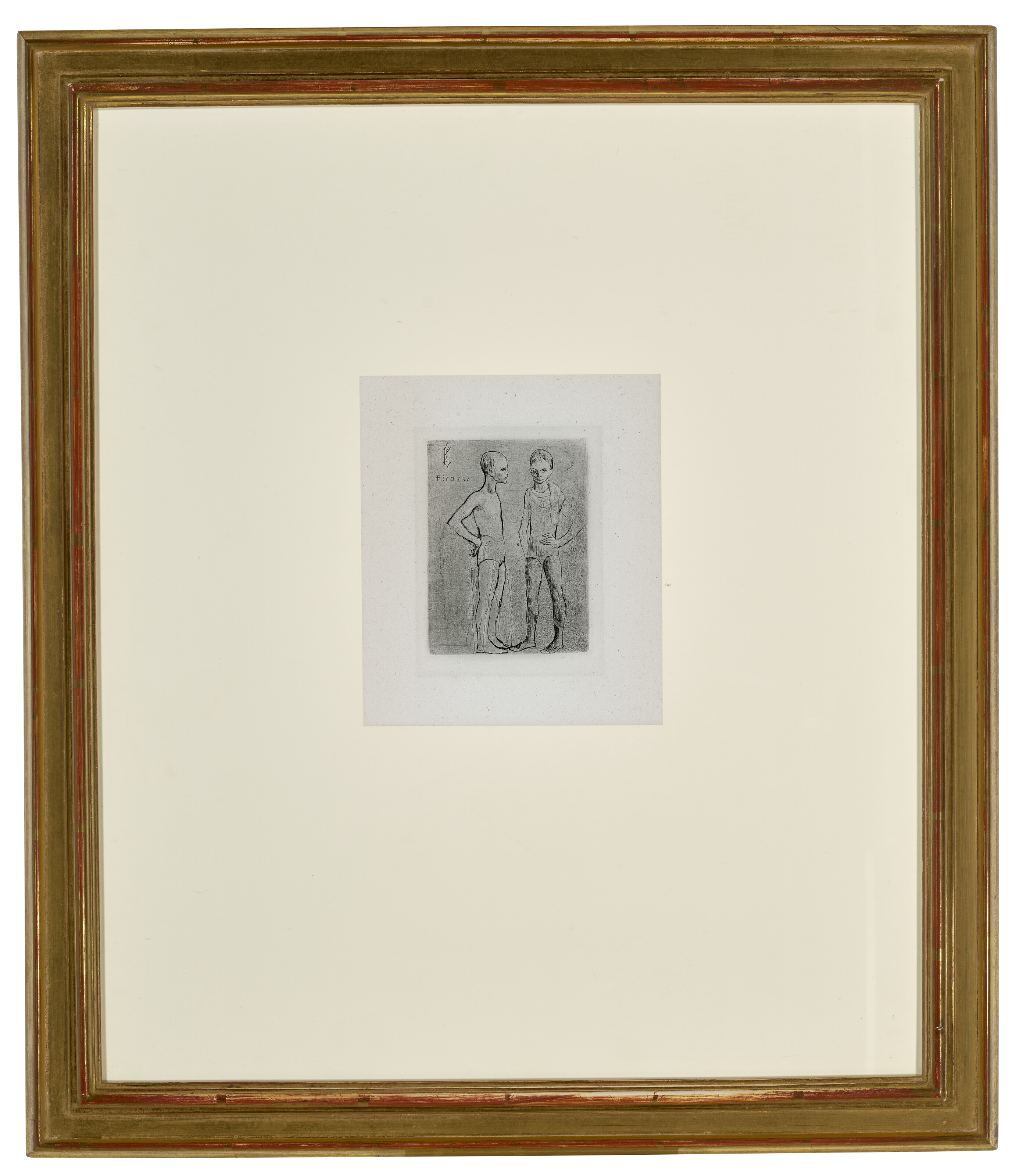 Pablo Picasso — "Двое сальтимбанков" из "Свиты Сальтимбанков", изображение 2