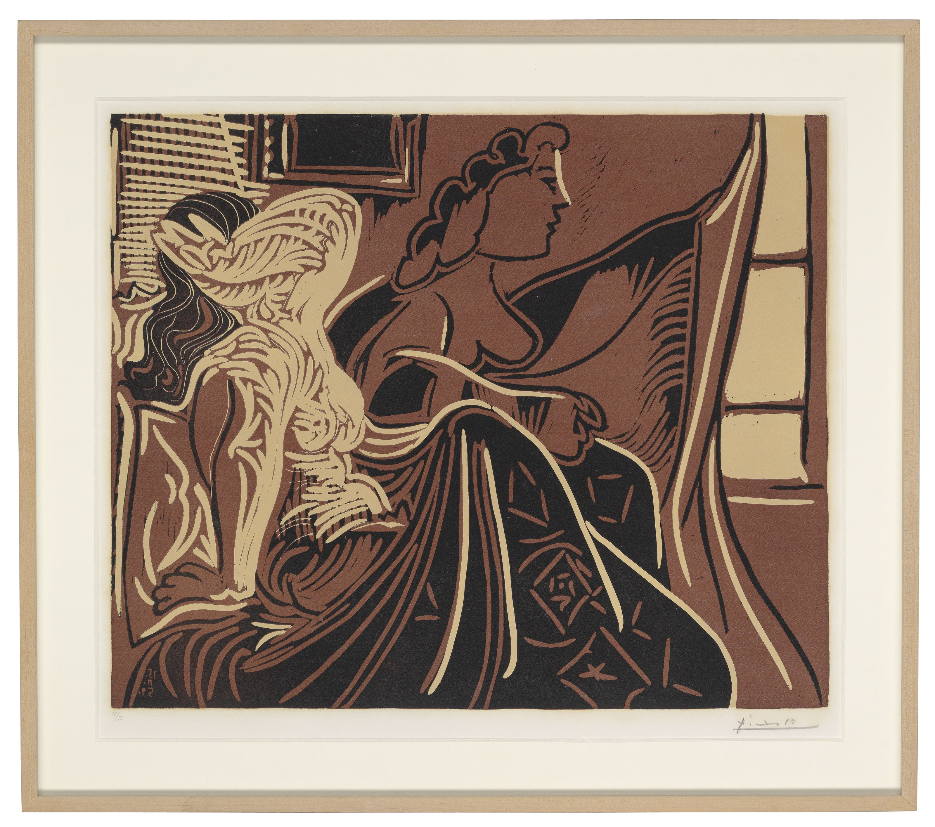 Pablo Picasso — Две женщины перед окном, изображение 2