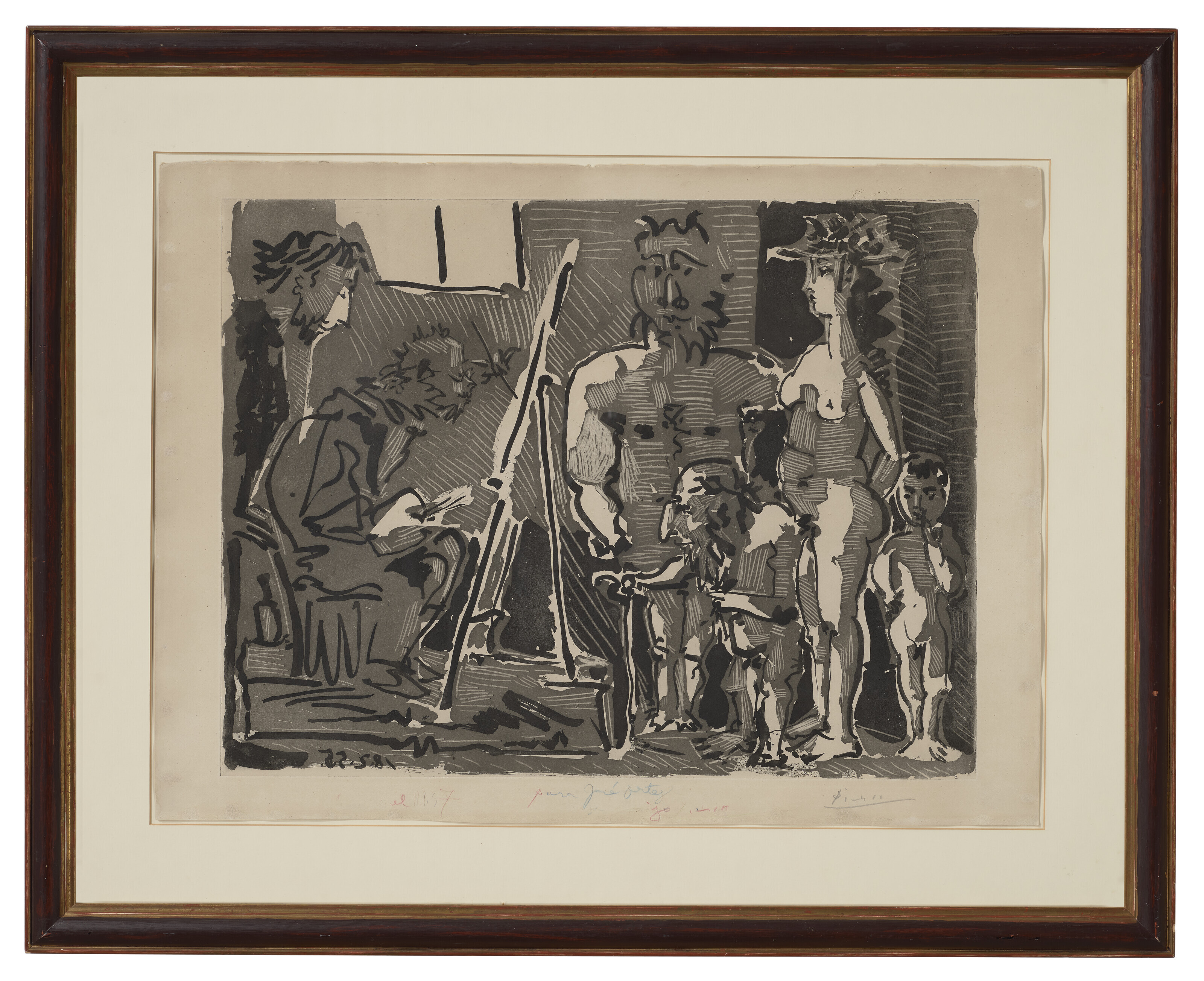 Pablo Picasso — Посетители-богословы в ресторане, изображение 2
