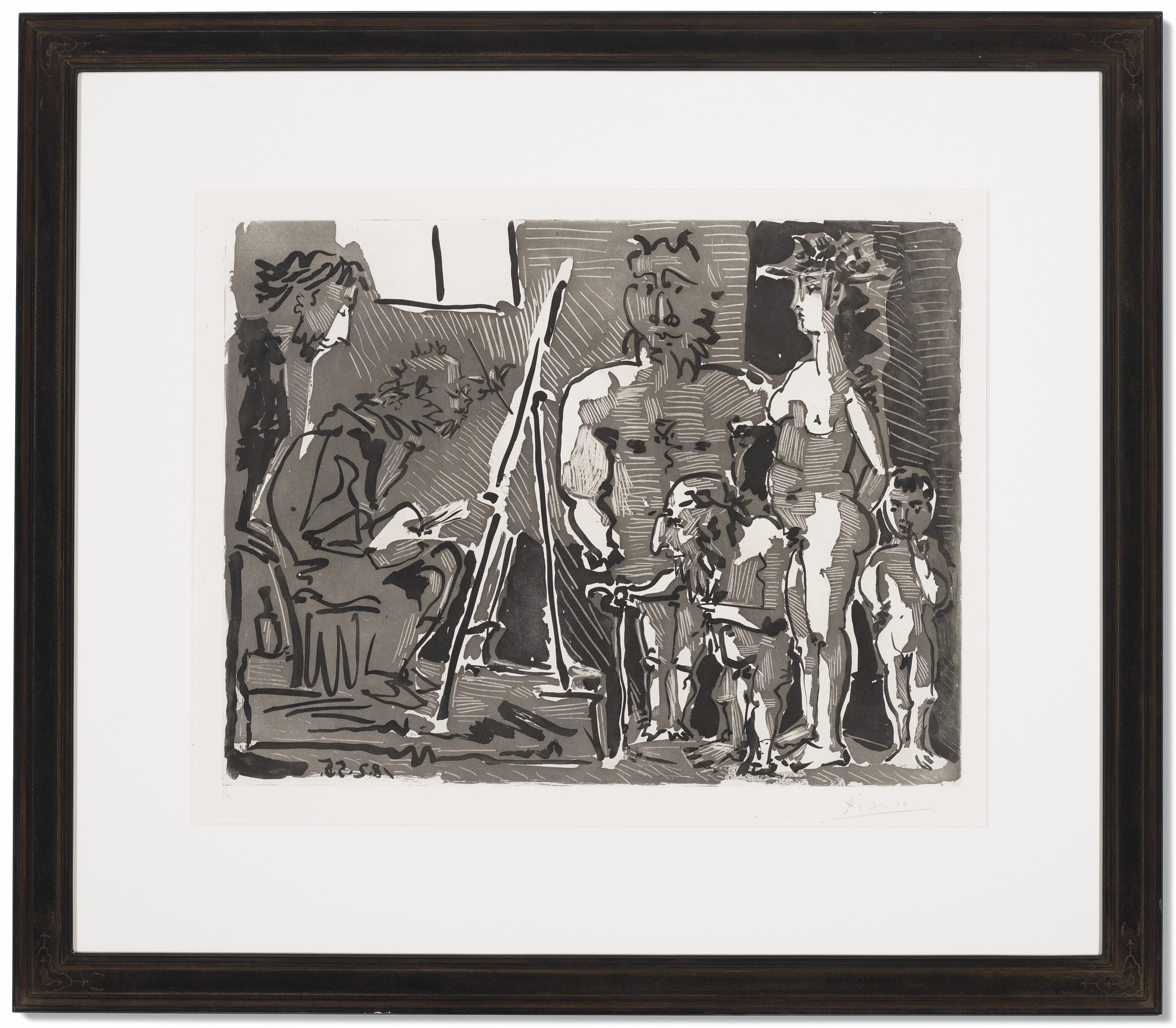 Pablo Picasso — Посетители-богословы в ресторане, изображение 2