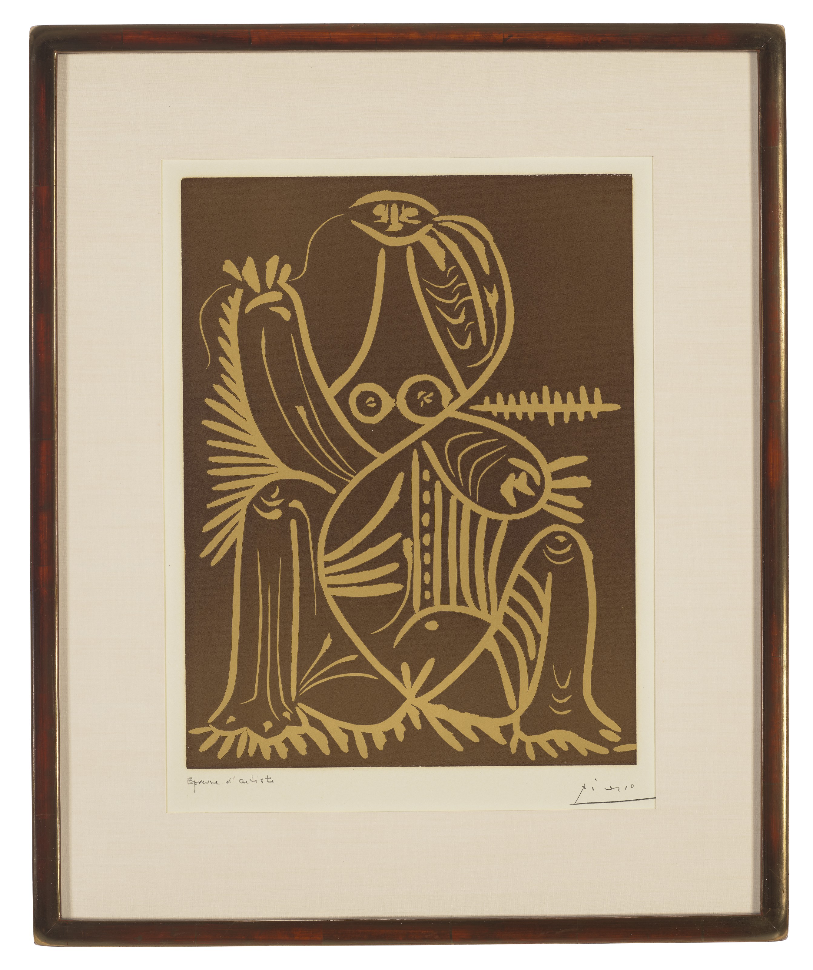 Pablo Picasso — Женская поза в пляжной пижаме.II, из дневника, изображение 2
