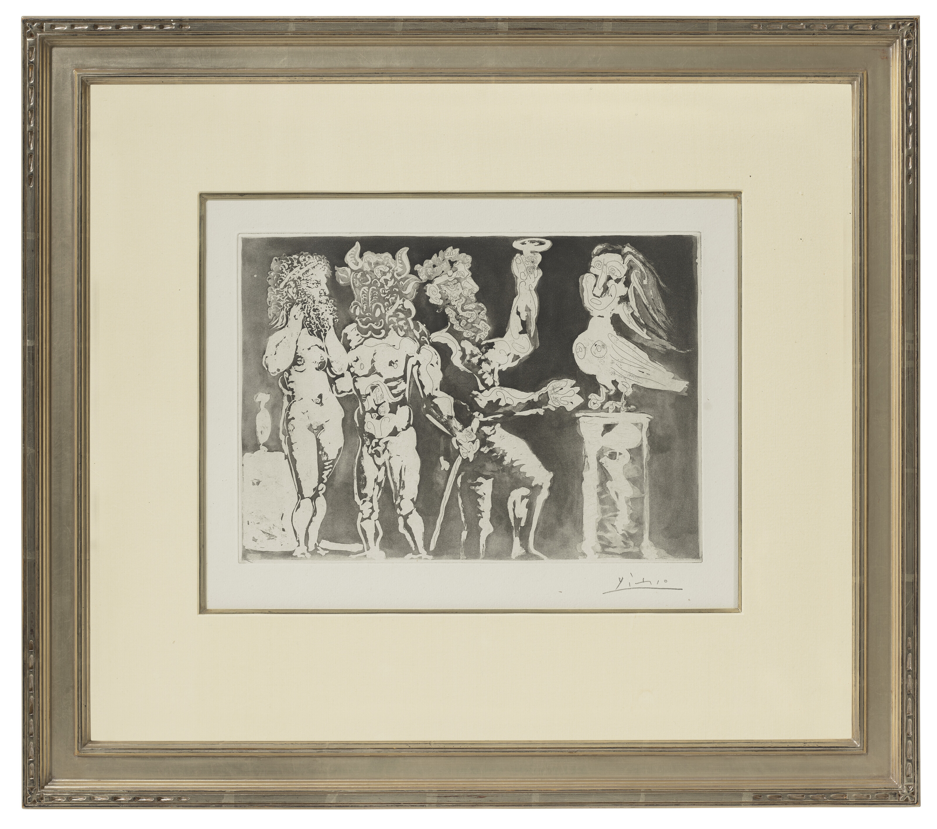 Pablo Picasso — Персонажи "маскарадных костюмов" и "Роковая женщина" из "Люкса Воллара", изображение 2