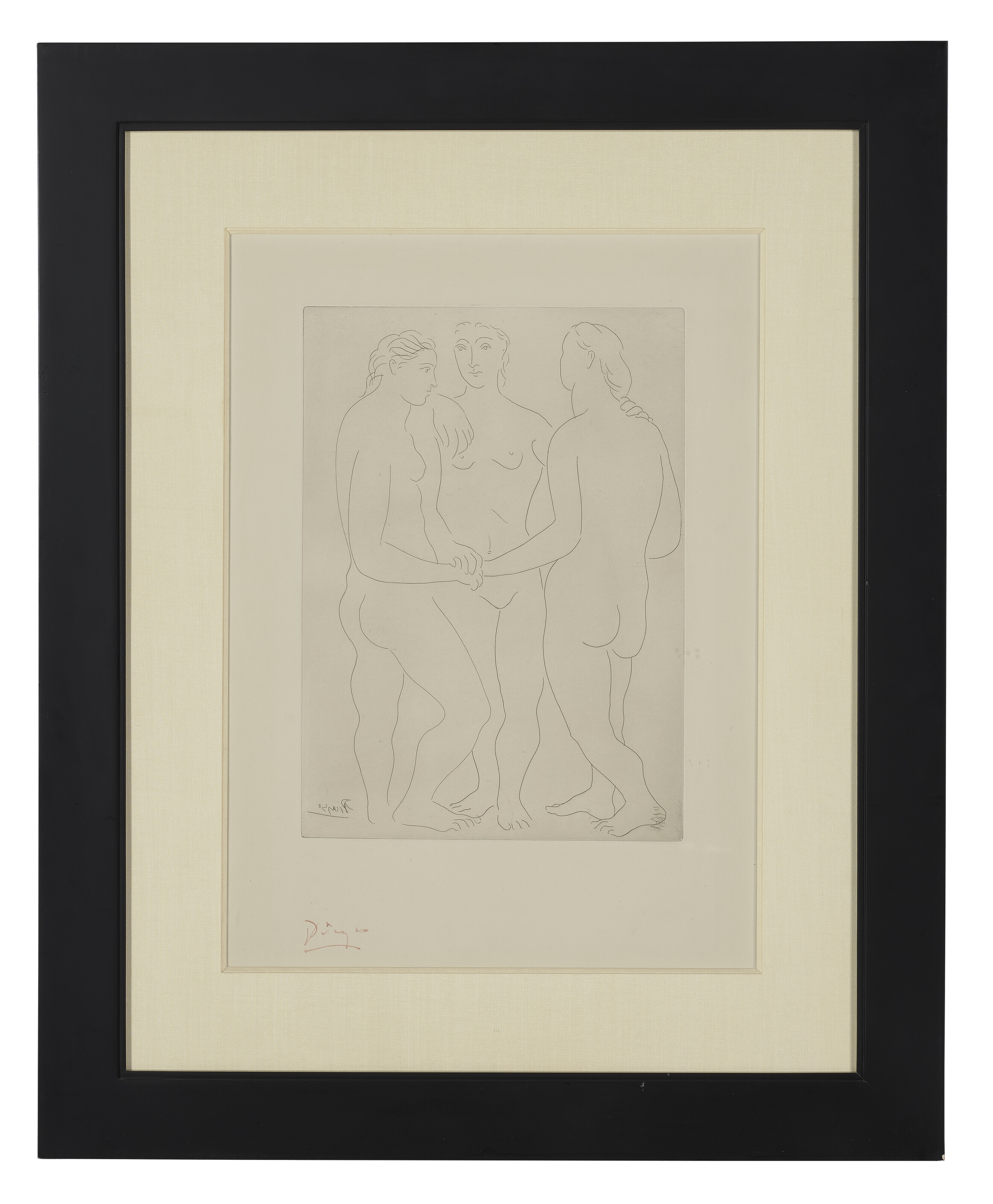 Pablo Picasso — Трое друзей, изображение 2