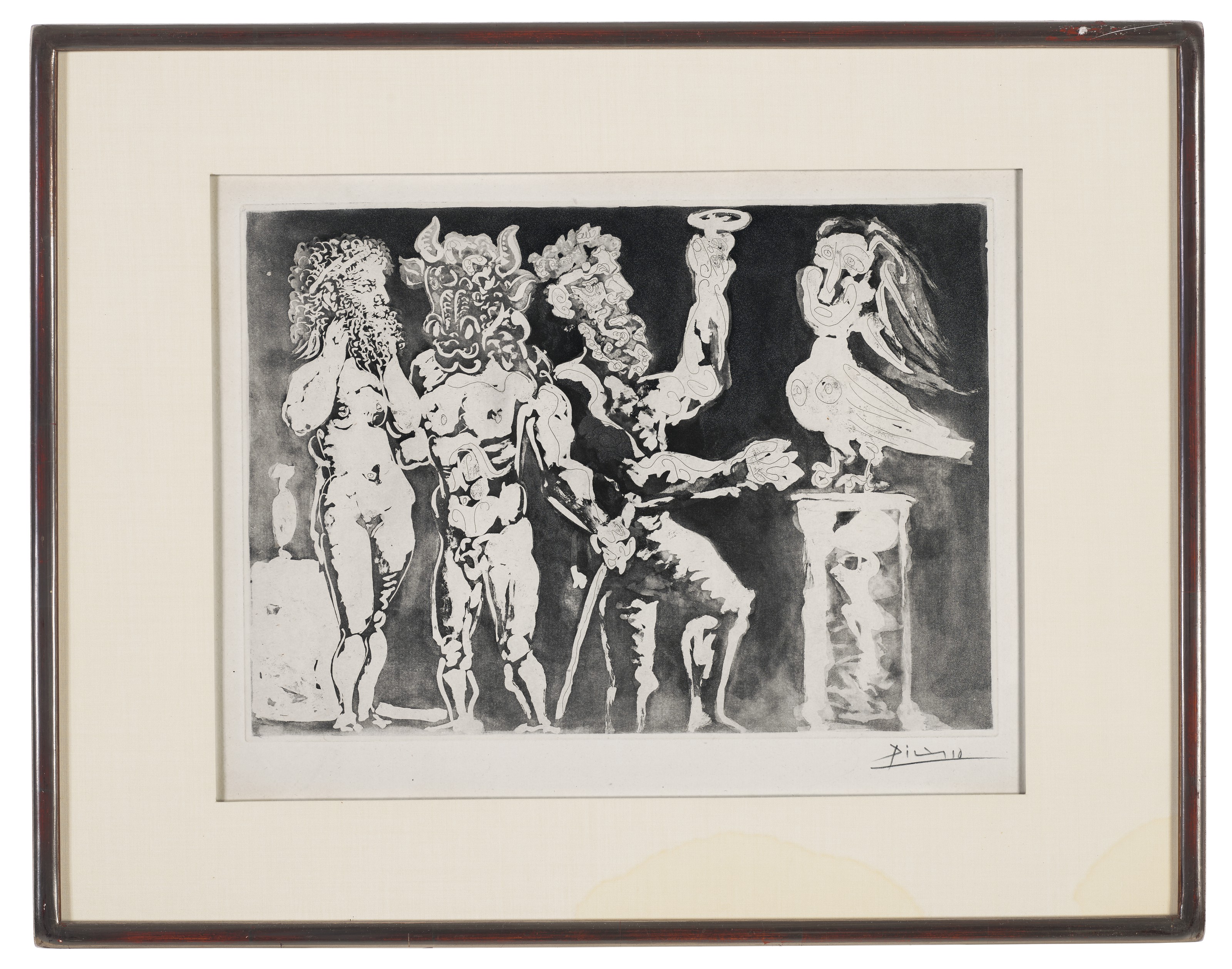 Pablo Picasso — Персонажи "маскарадных костюмов" и "Роковая женщина" из "Люкса Воллара", изображение 2