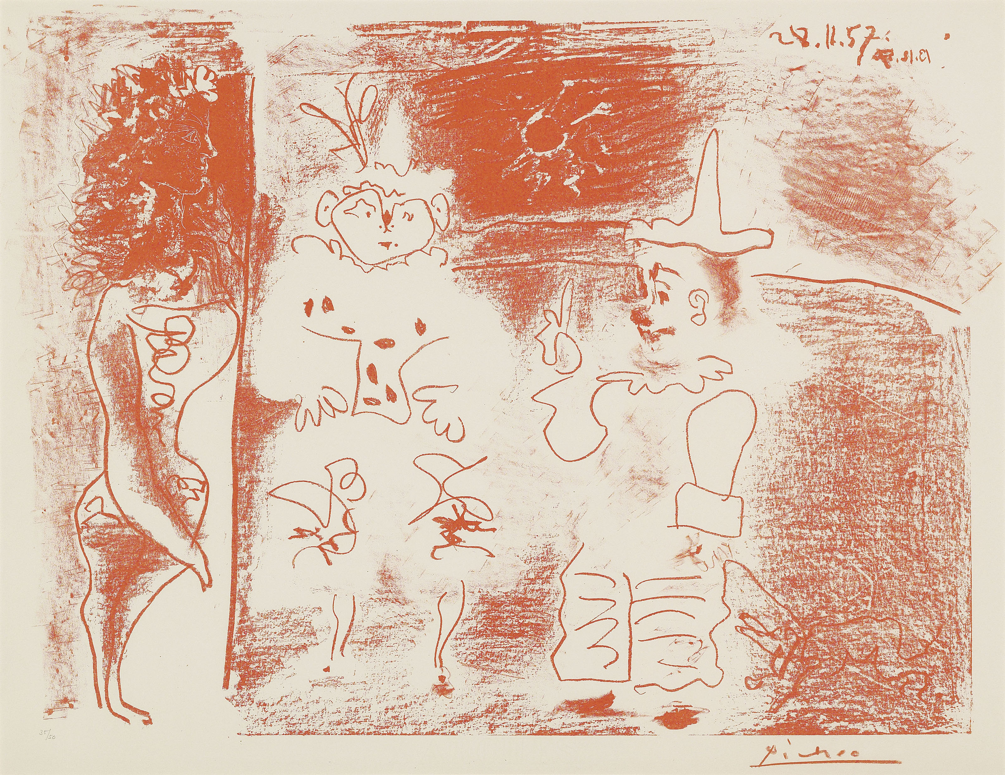 Pablo Picasso — Экюер и клоуны