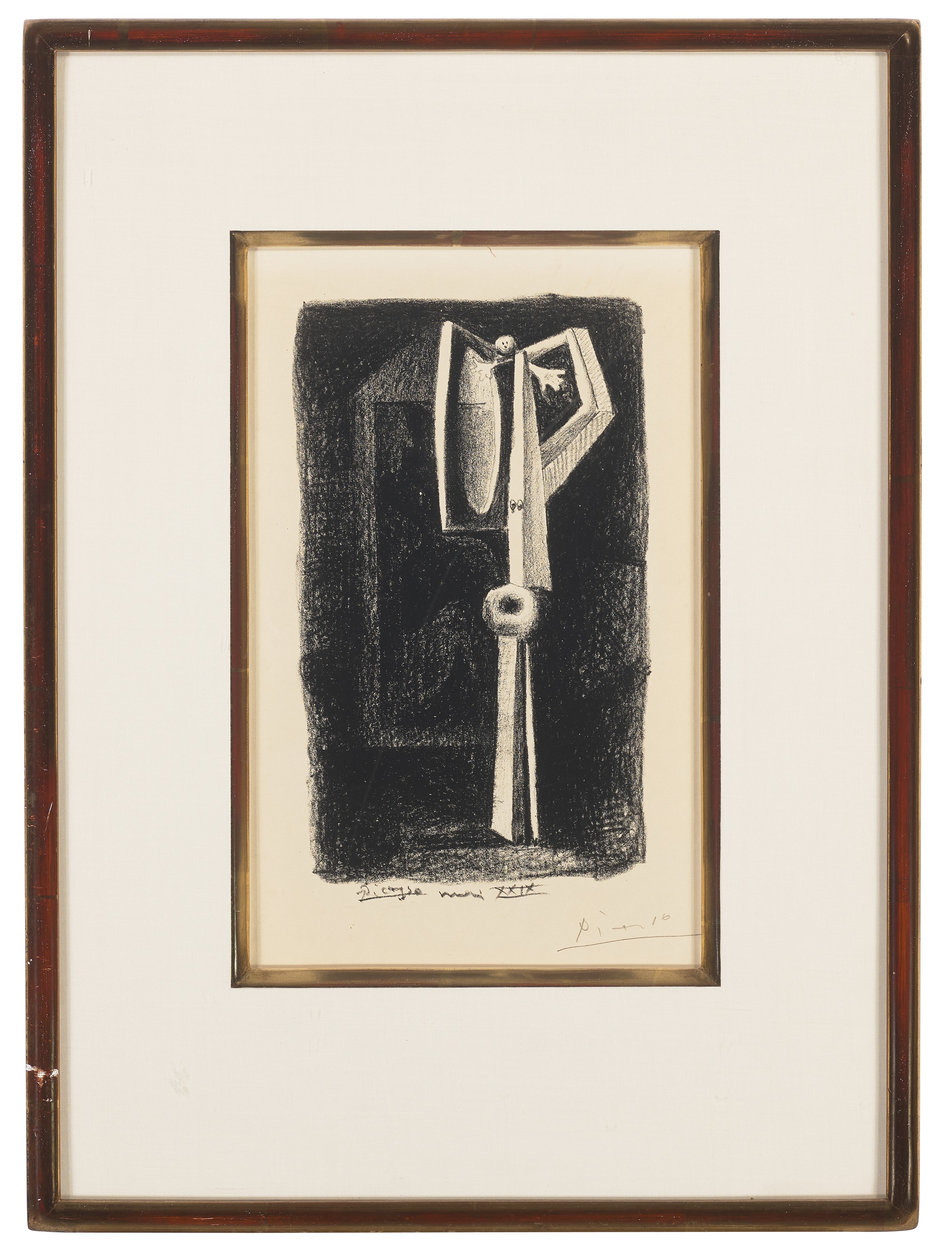 Pablo Picasso — Рисунок из рукописного автографа, изображение 2