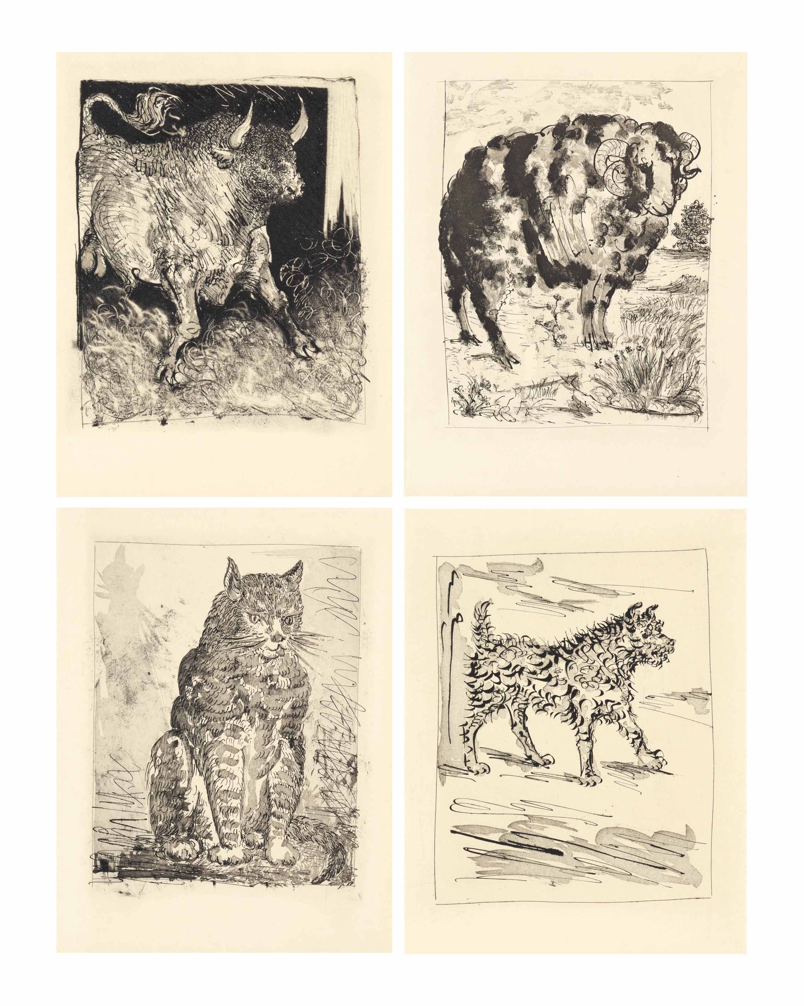 Pablo Picasso — Г. Л. Леклерк, "Оригинальные спиртные напитки для текстов Буффона", Мартин Фабиани, Париж, 1942