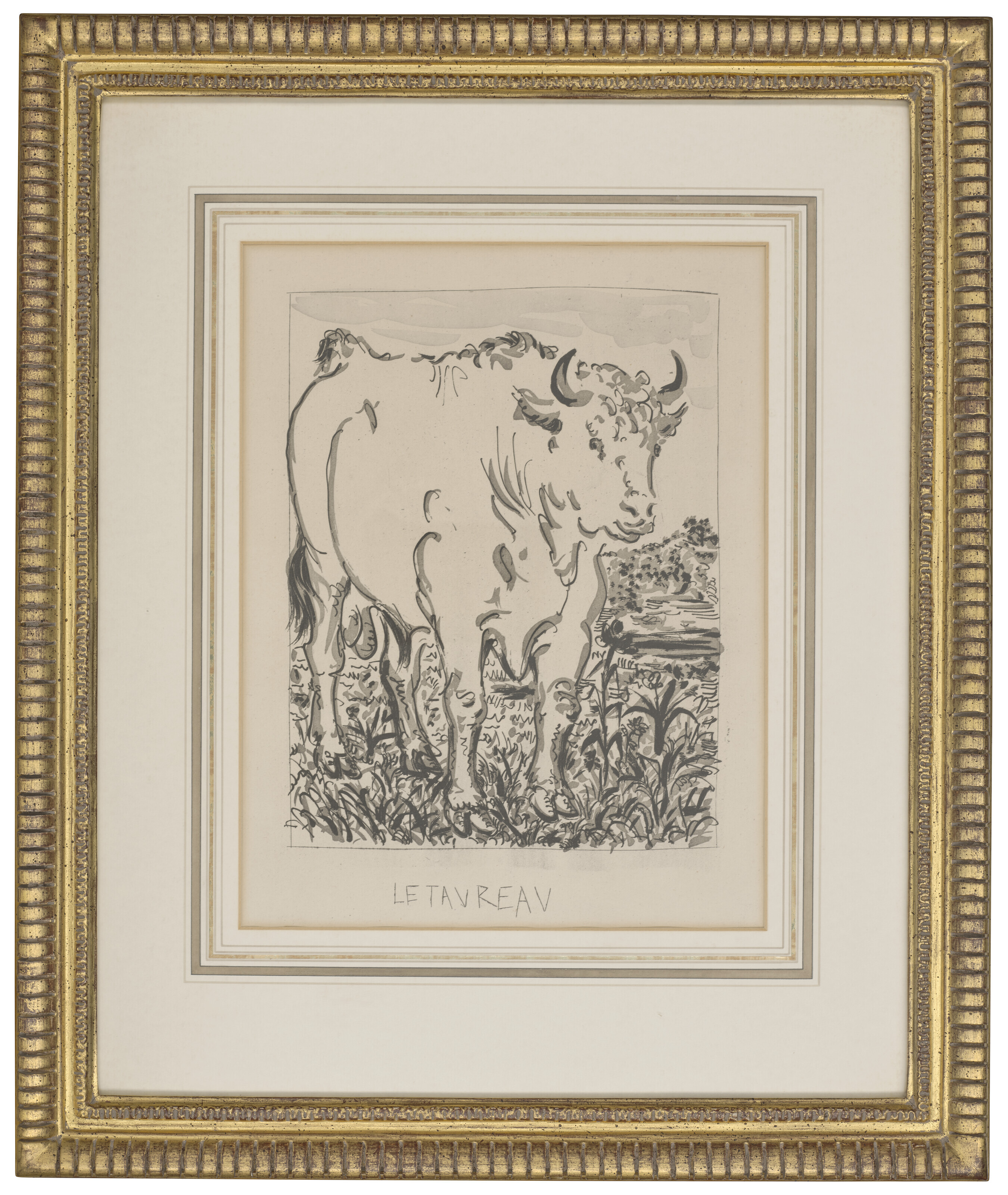 Pablo Picasso — Ле Торо, от: Оригинальная крепкая вода для текстов Буффона., изображение 2