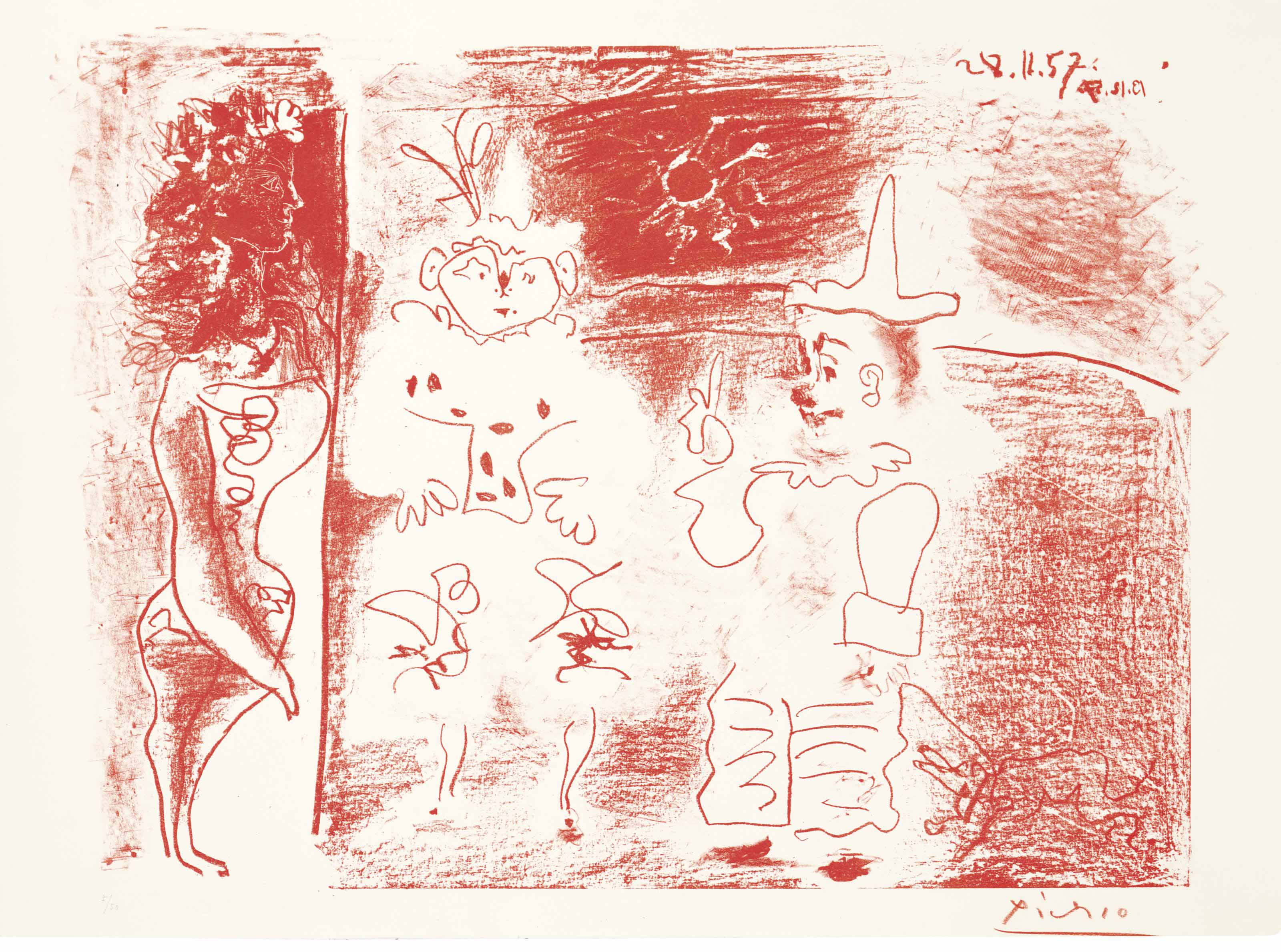 Pablo Picasso — Экюер и клоуны