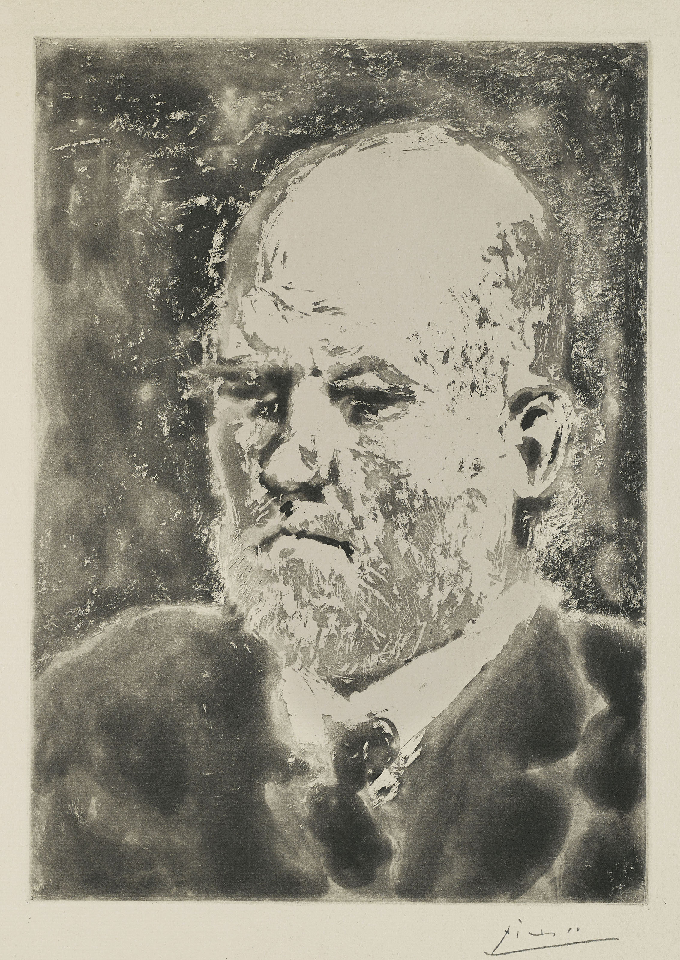 Pablo Picasso — Портрет де Воллара II, автор: La Suite Vollard, изображение 2