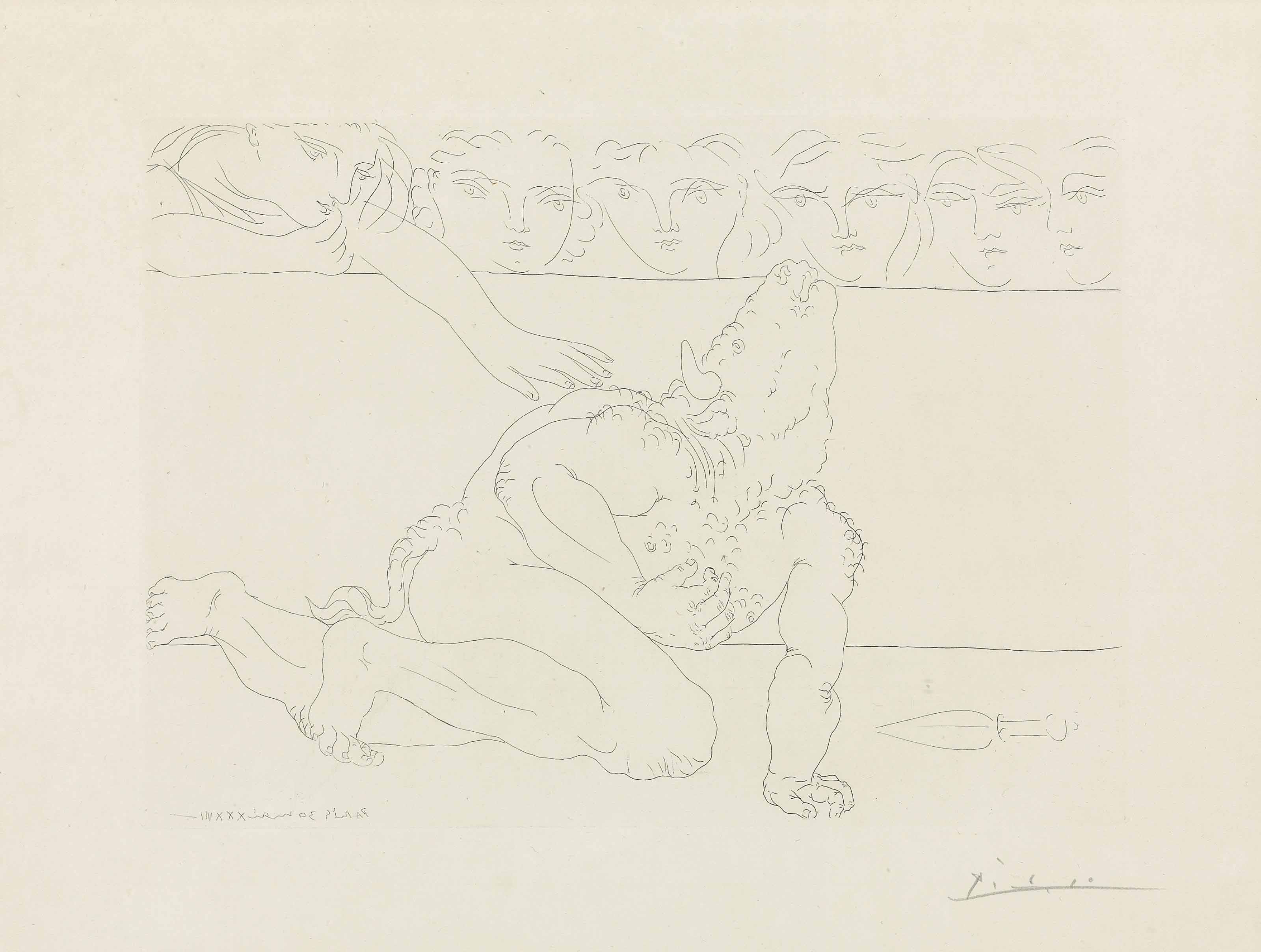 Pablo Picasso — Минотавр Моуран, автор: Ла Сюит Воллар (B. 198; Ba. 366)