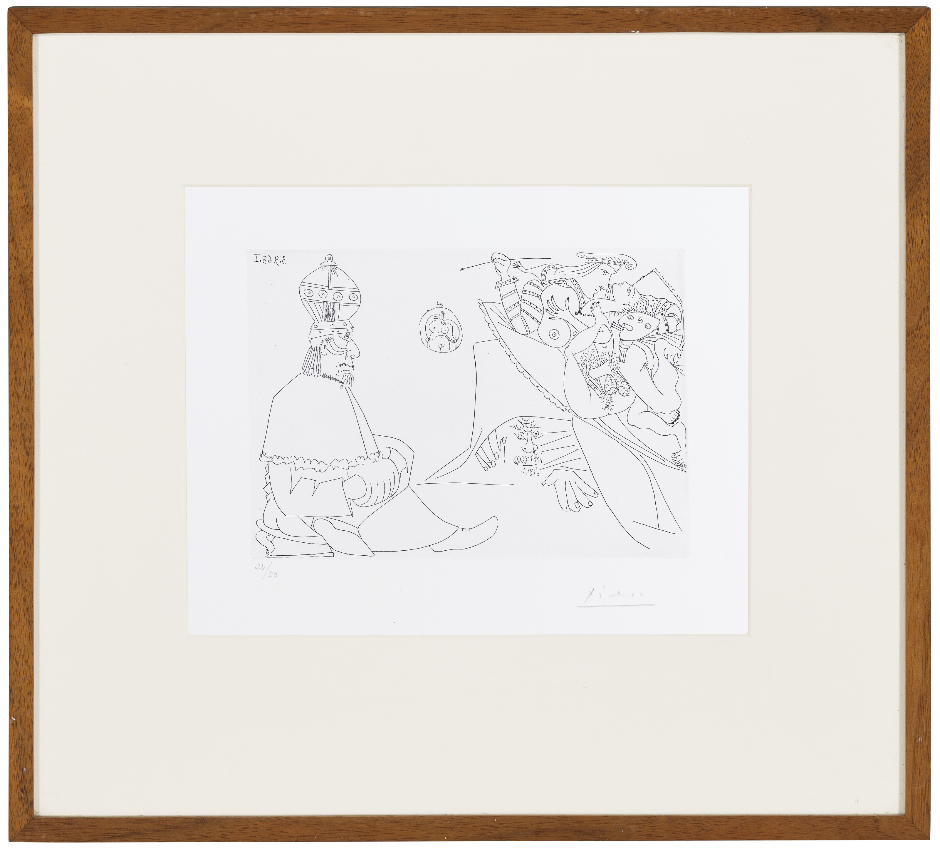 Pablo Picasso — Рафаэль и Форнарина. XIX: Папье-маше, за Тиару и маншона; Мишель-Анж - это тайна за семью печатями., изображение 2