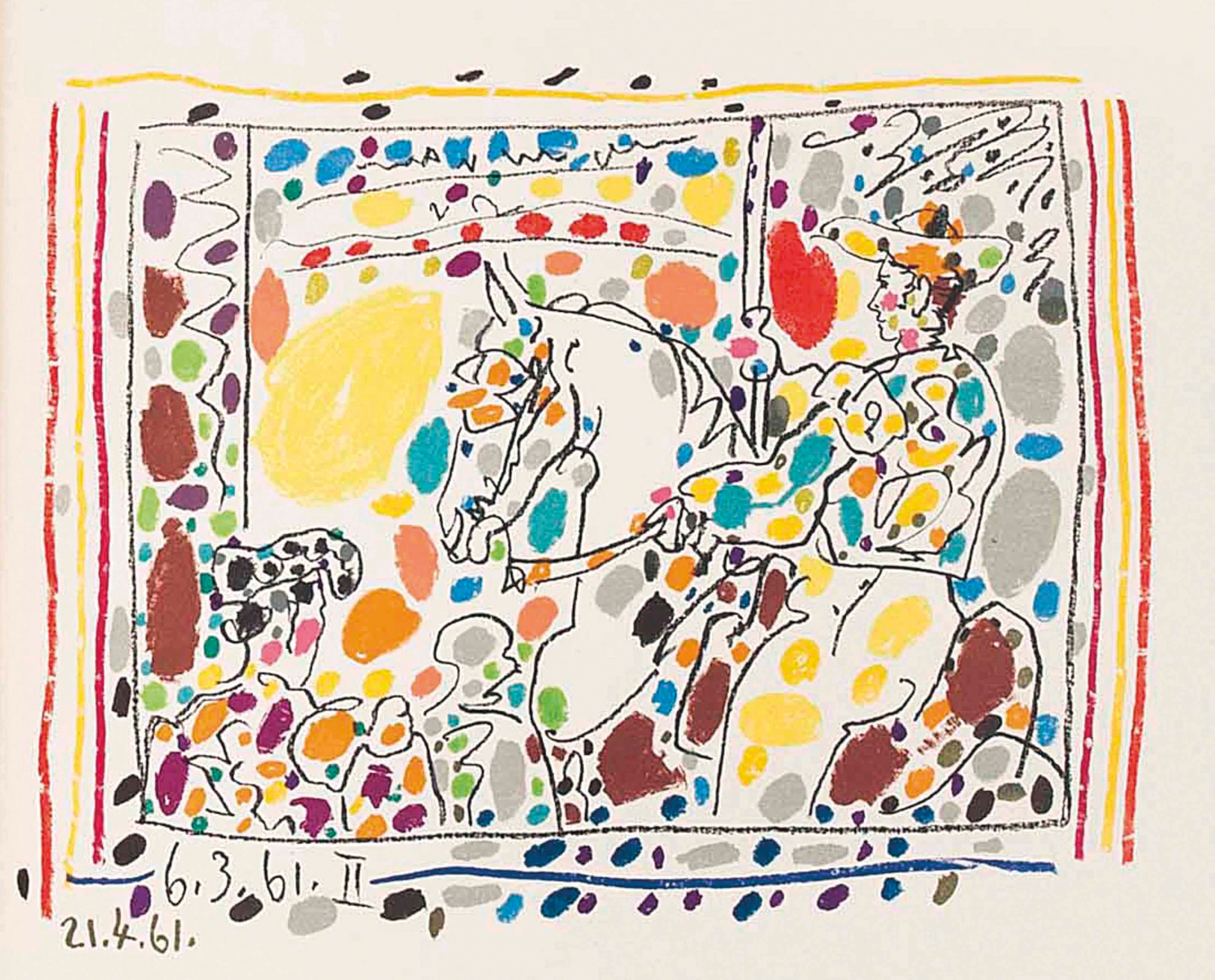 Pablo Picasso — "Лос-Торос" Хайме Сабарте, редактор Андре Соре, Монте-Карло, 1961 год, изображение 4