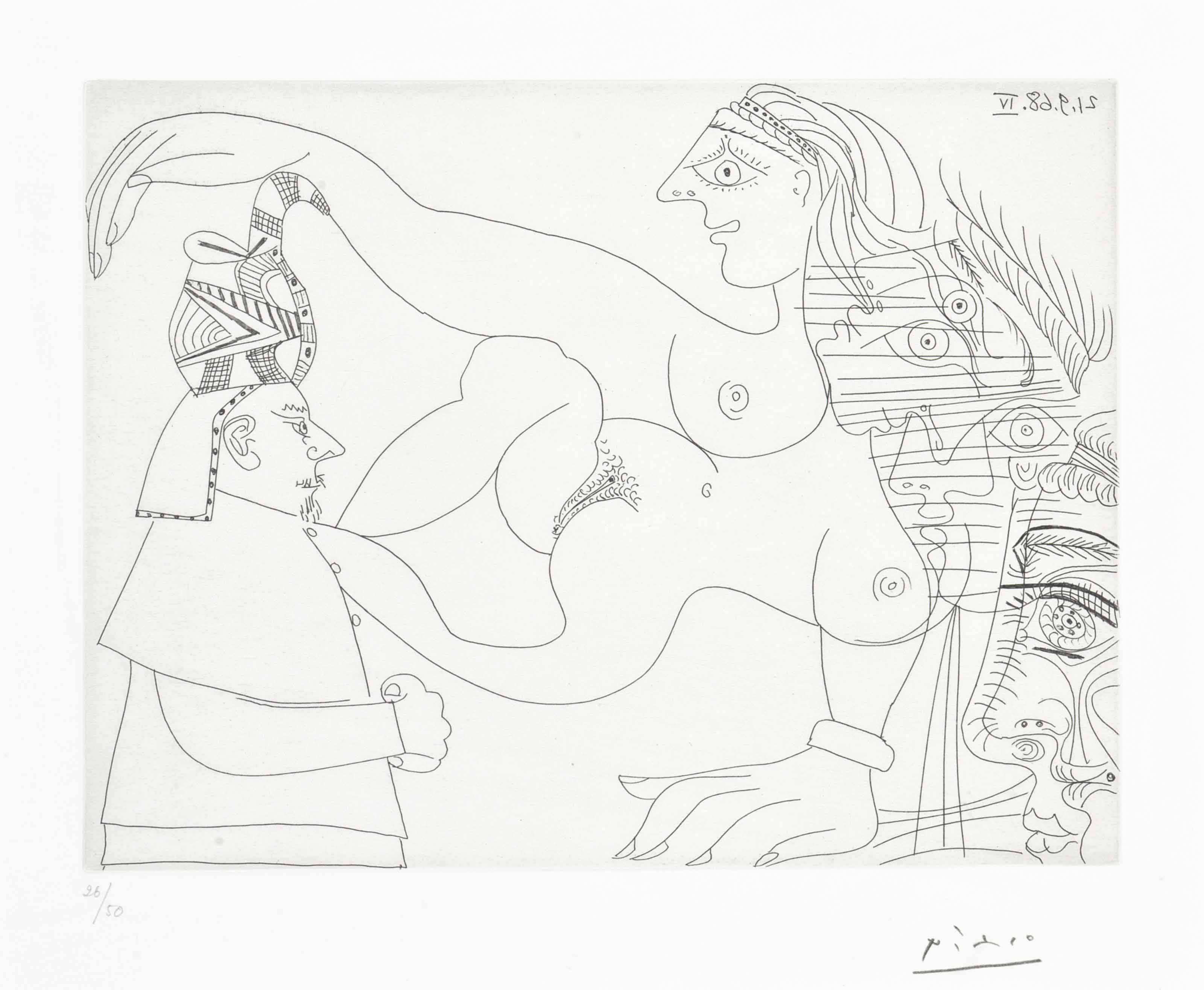 Pablo Picasso — Мужчины и женщины, из серии 347