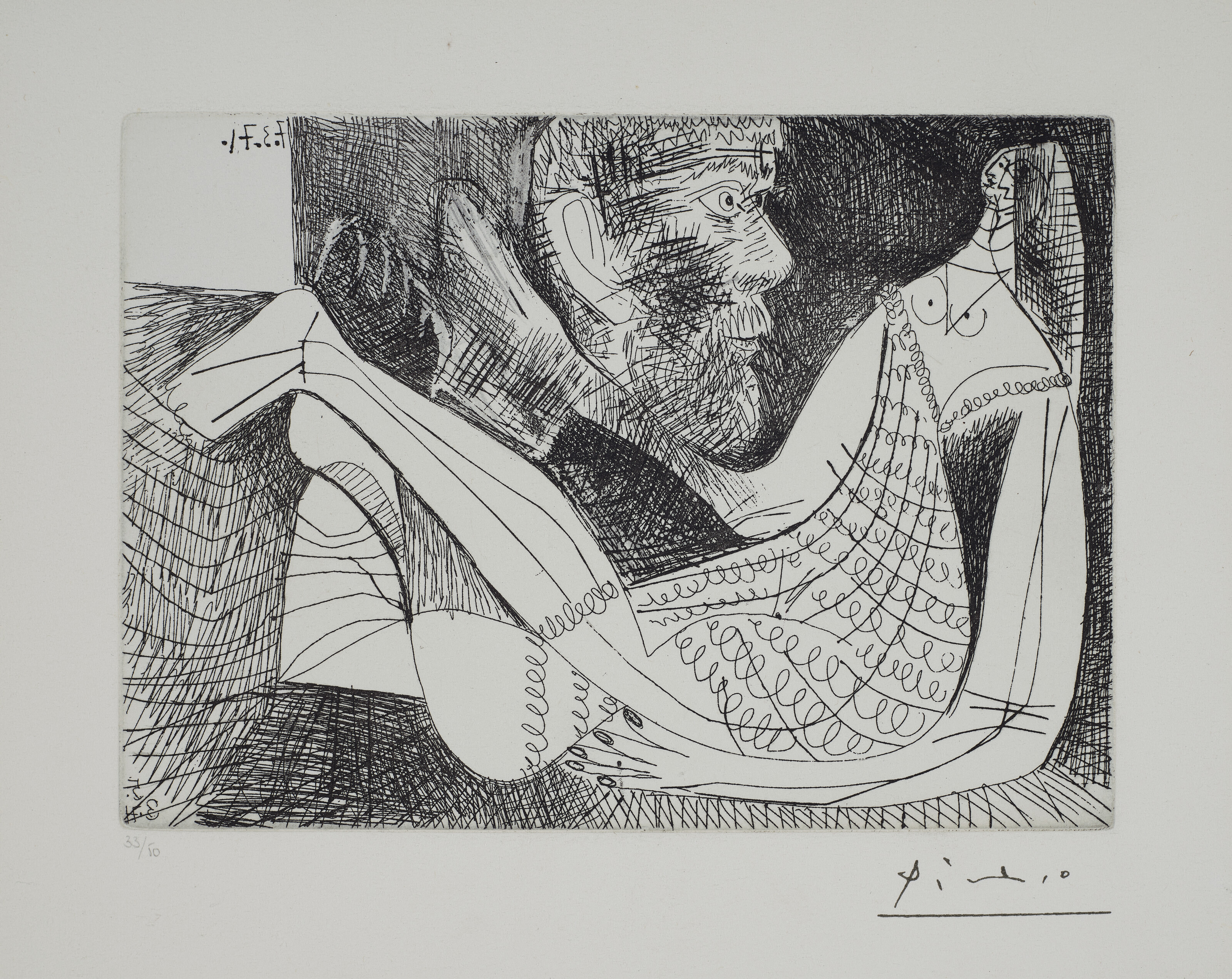 Pablo Picasso — Ла Сери 156 : три гравюры, изображение 2