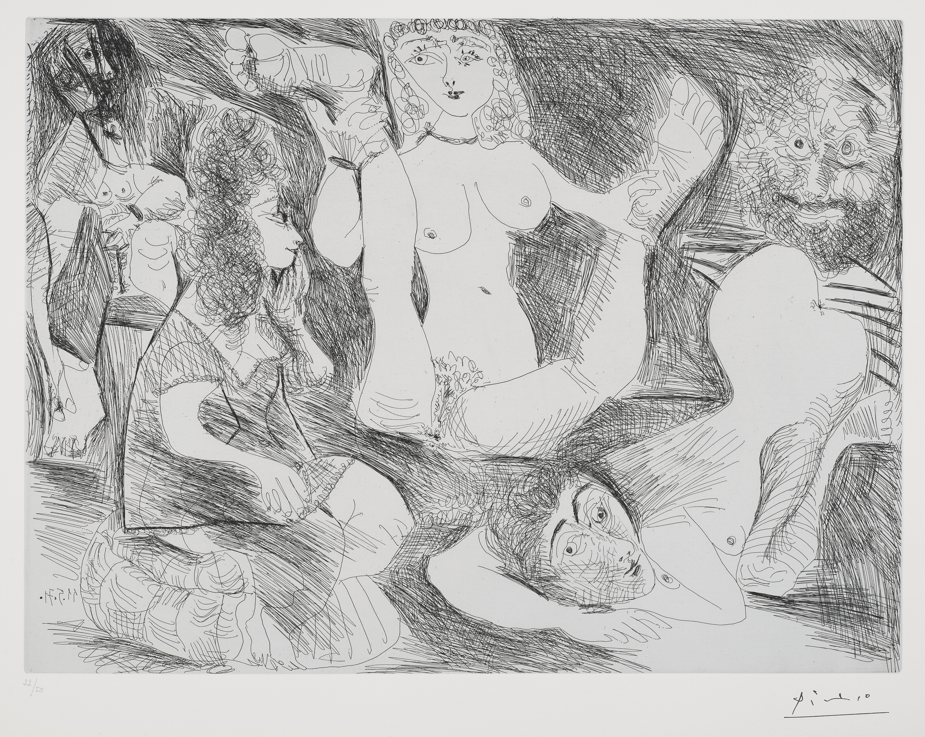 Pablo Picasso — Ла Сери 156 : три гравюры, изображение 3