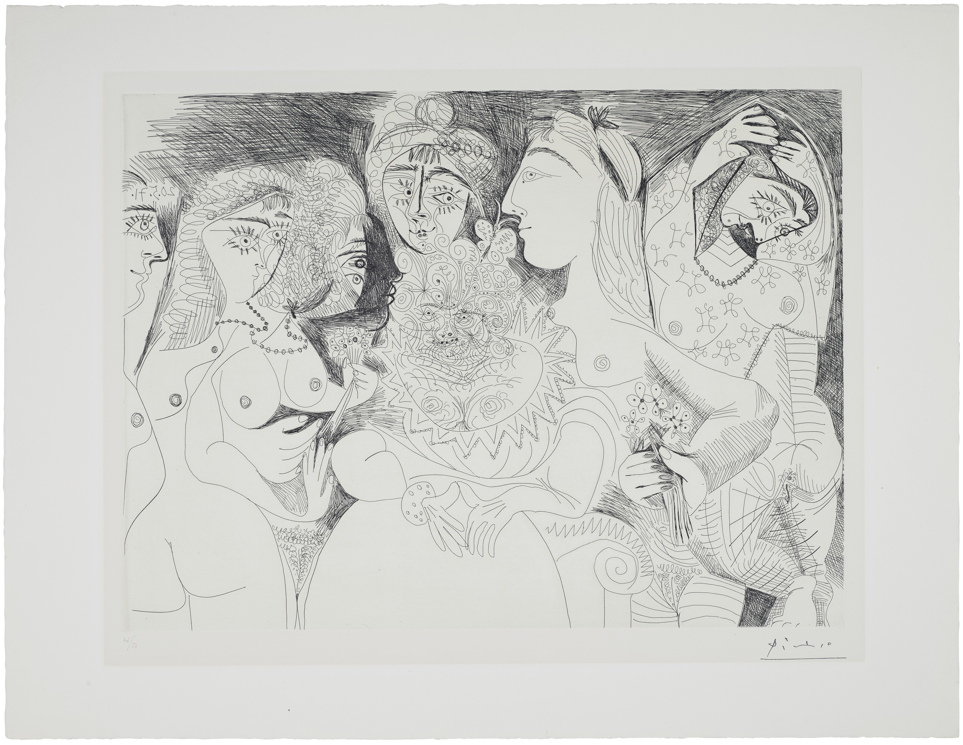 Pablo Picasso — Ла Сери 156 : три гравюры, изображение 10