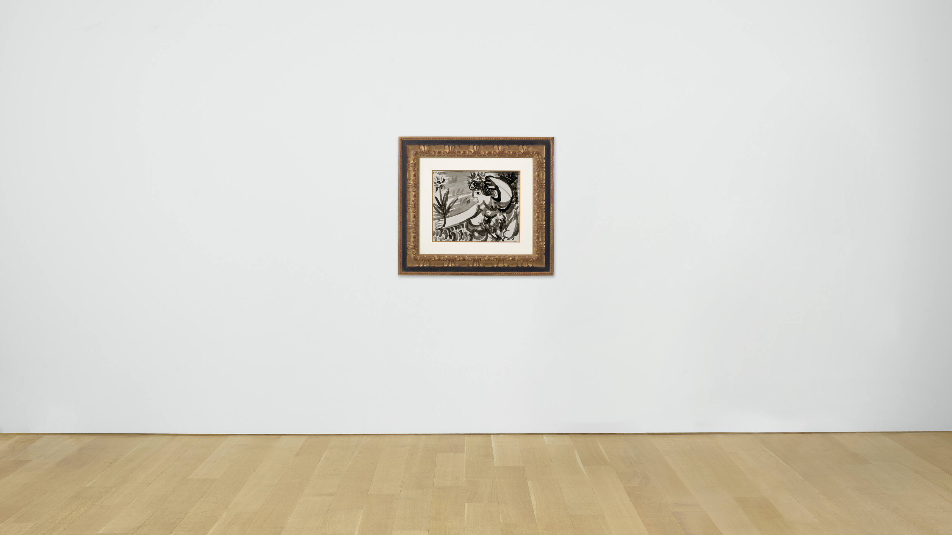 Pablo Picasso — Женщина, цветы и изюм (спереди); Трое мужчин (сзади), изображение 6