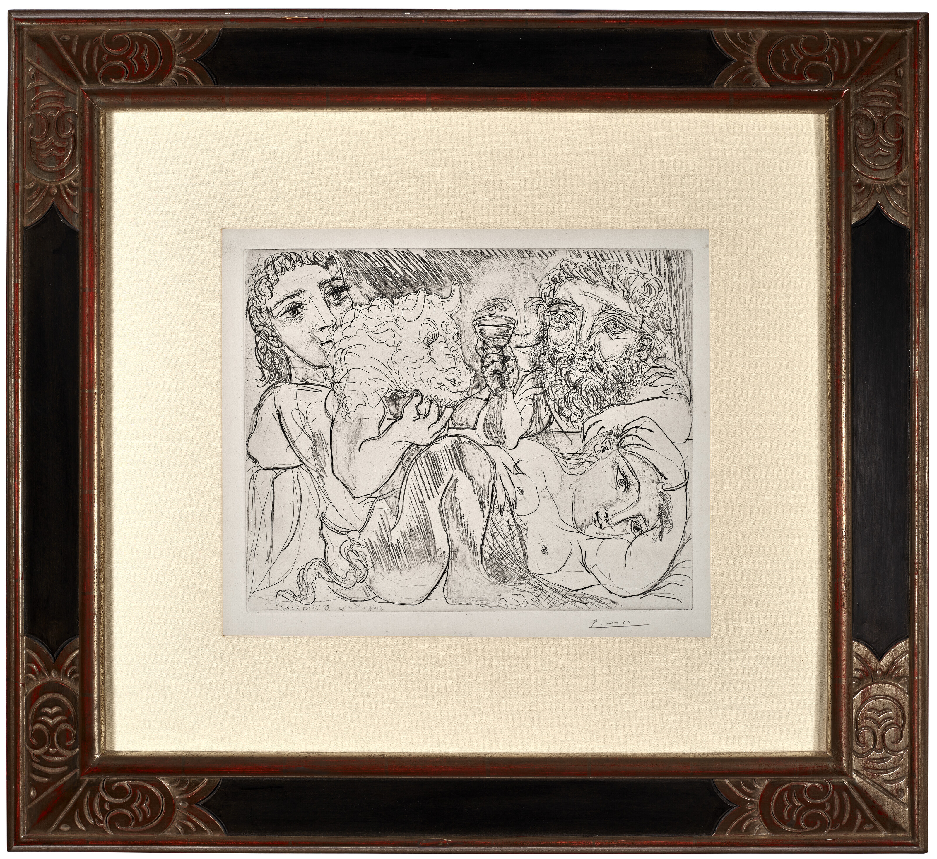 Pablo Picasso — Минотавр, мужчина и женщина, из "Сюиты Воллара", изображение 2