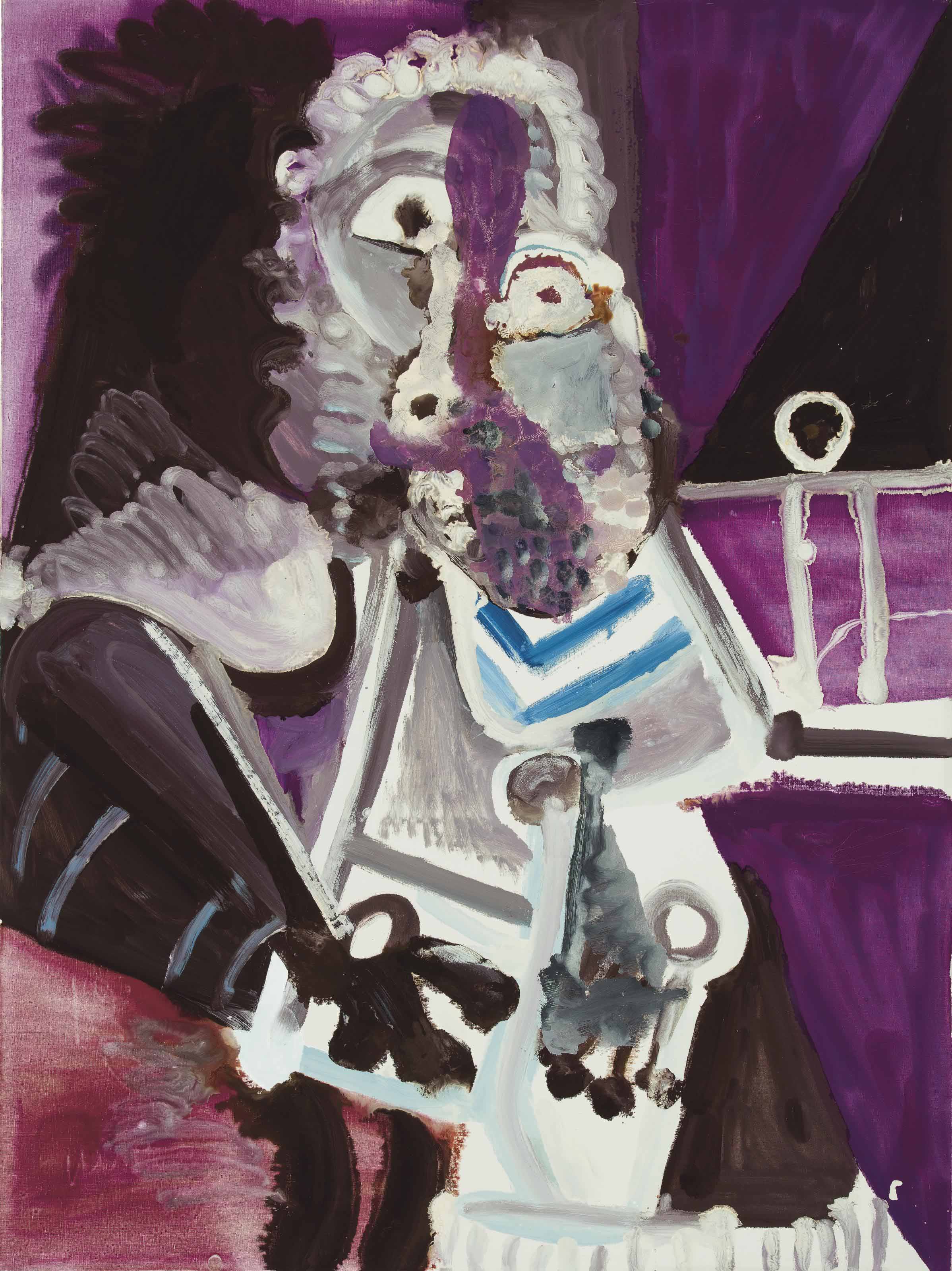 Pablo Picasso — Homme assis (Марди гра)