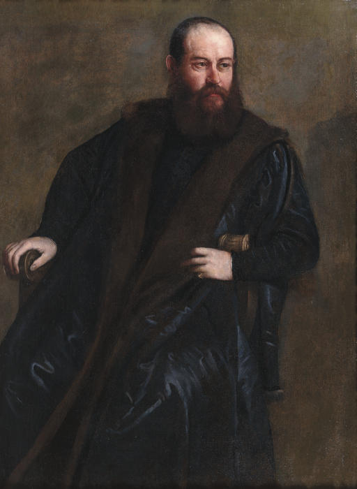 Paolo Veronese — Портрет джентльмена, сидящего в три четверти роста