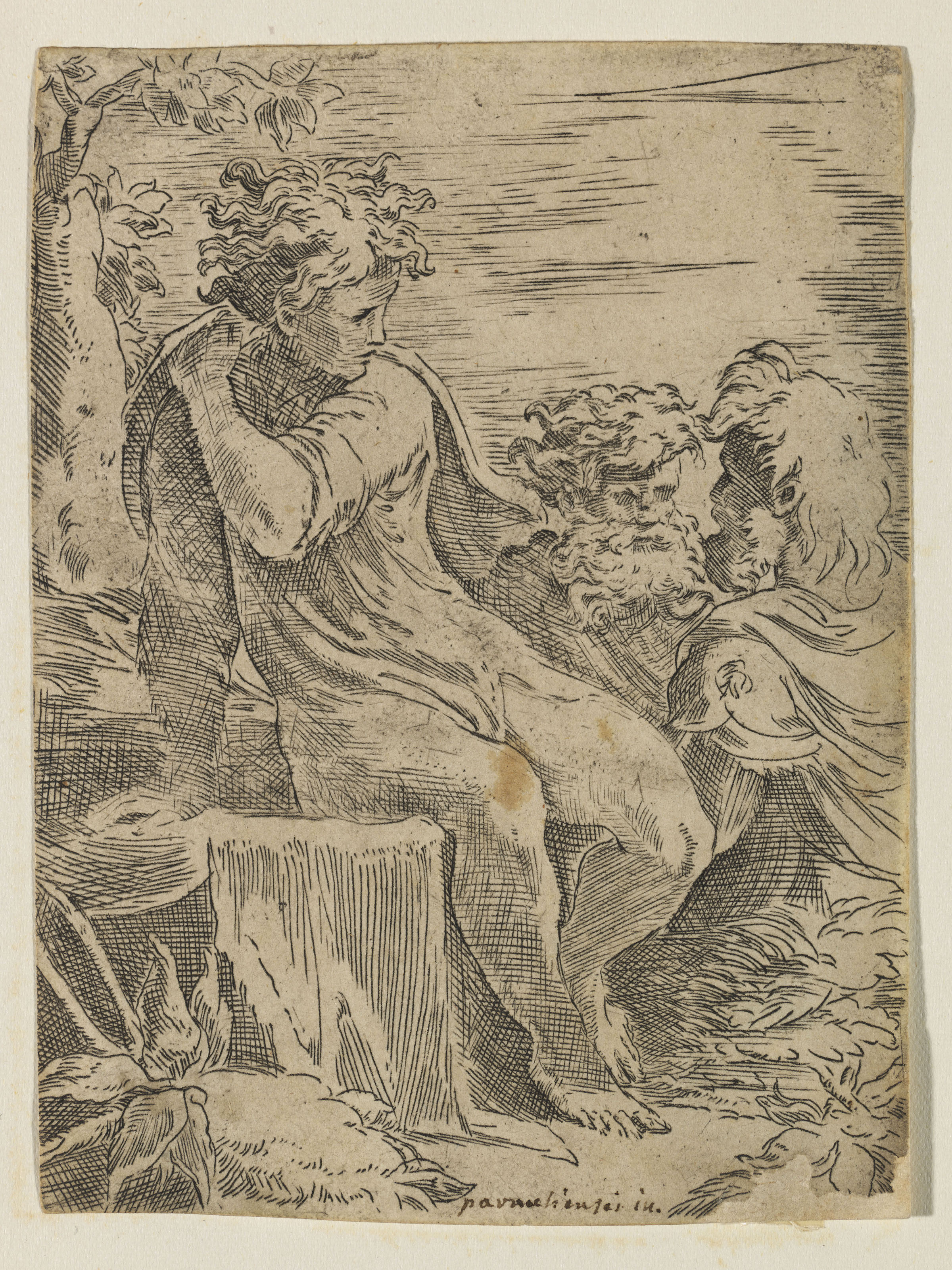 Parmigianino — Стоящий пастух, изображение 2