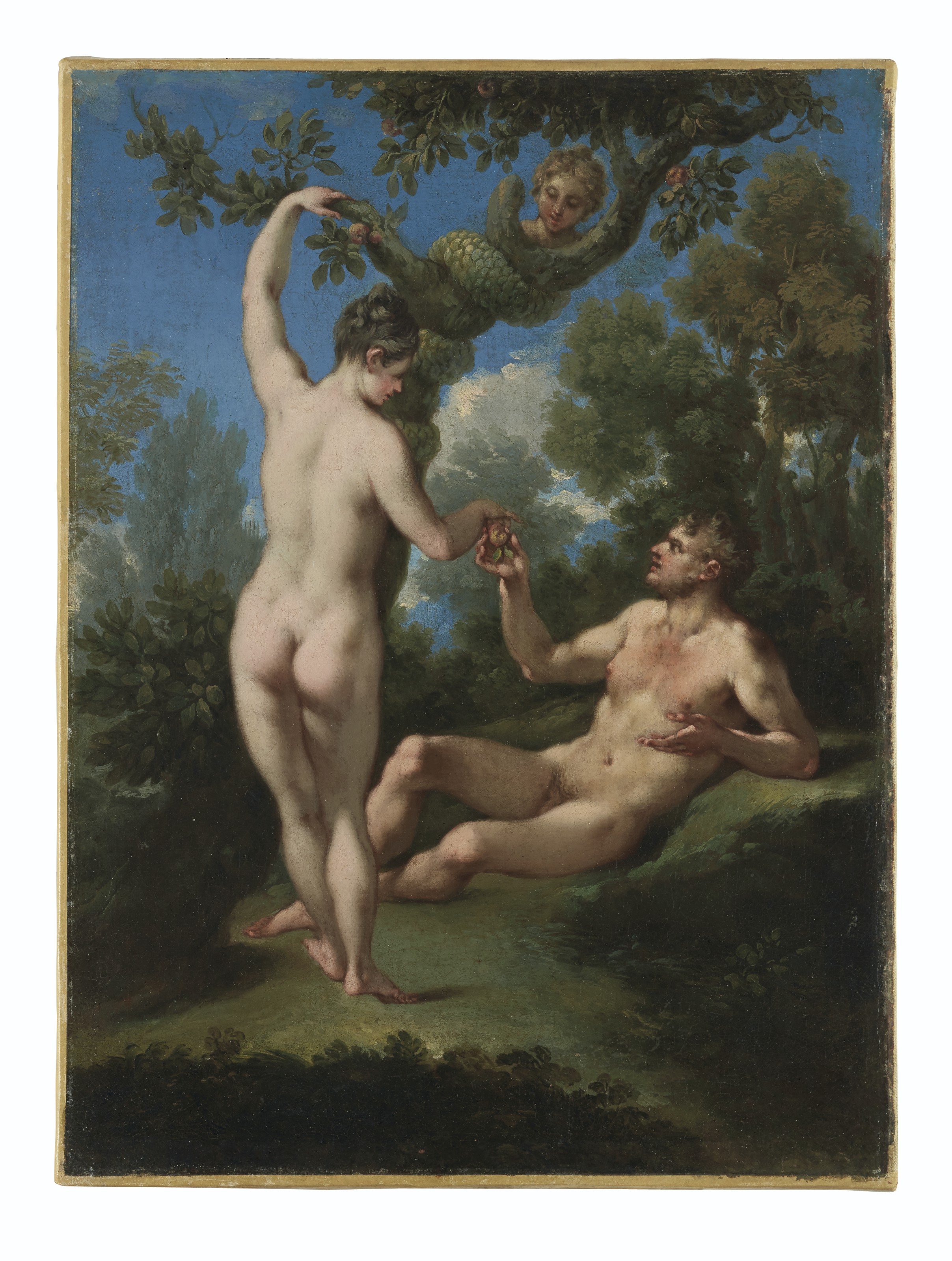 Parmigianino — Искушение Адама и Евы и изгнание из Рая, изображение 2