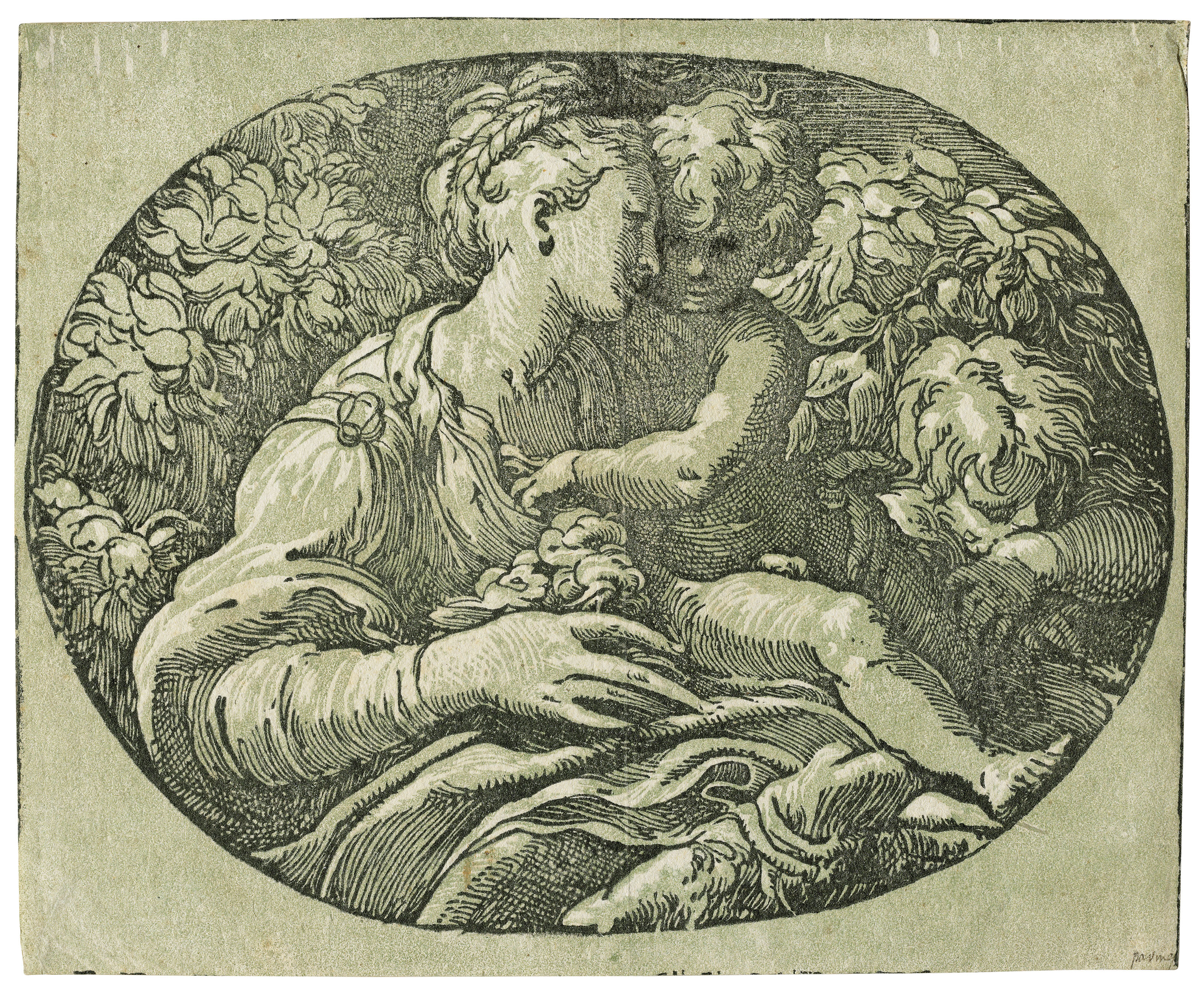 Parmigianino — Богородица с Младенцем Христом и святым Иоанном Крестителем