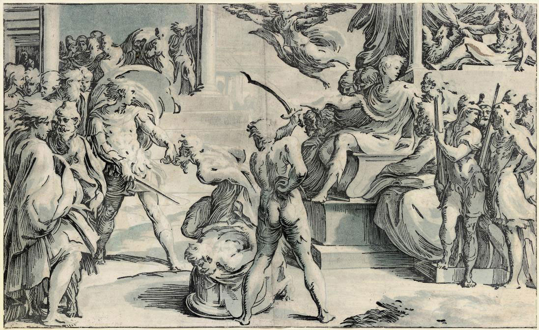Parmigianino — Мученическая смерть святых Петра и Павла (Бартш 28-II)